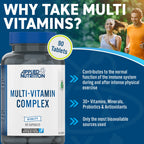 Applied Nutrition VITALITY Multi-Vitamin Complex 90 Veg Caps - 90Veg Caps - Multivitamins