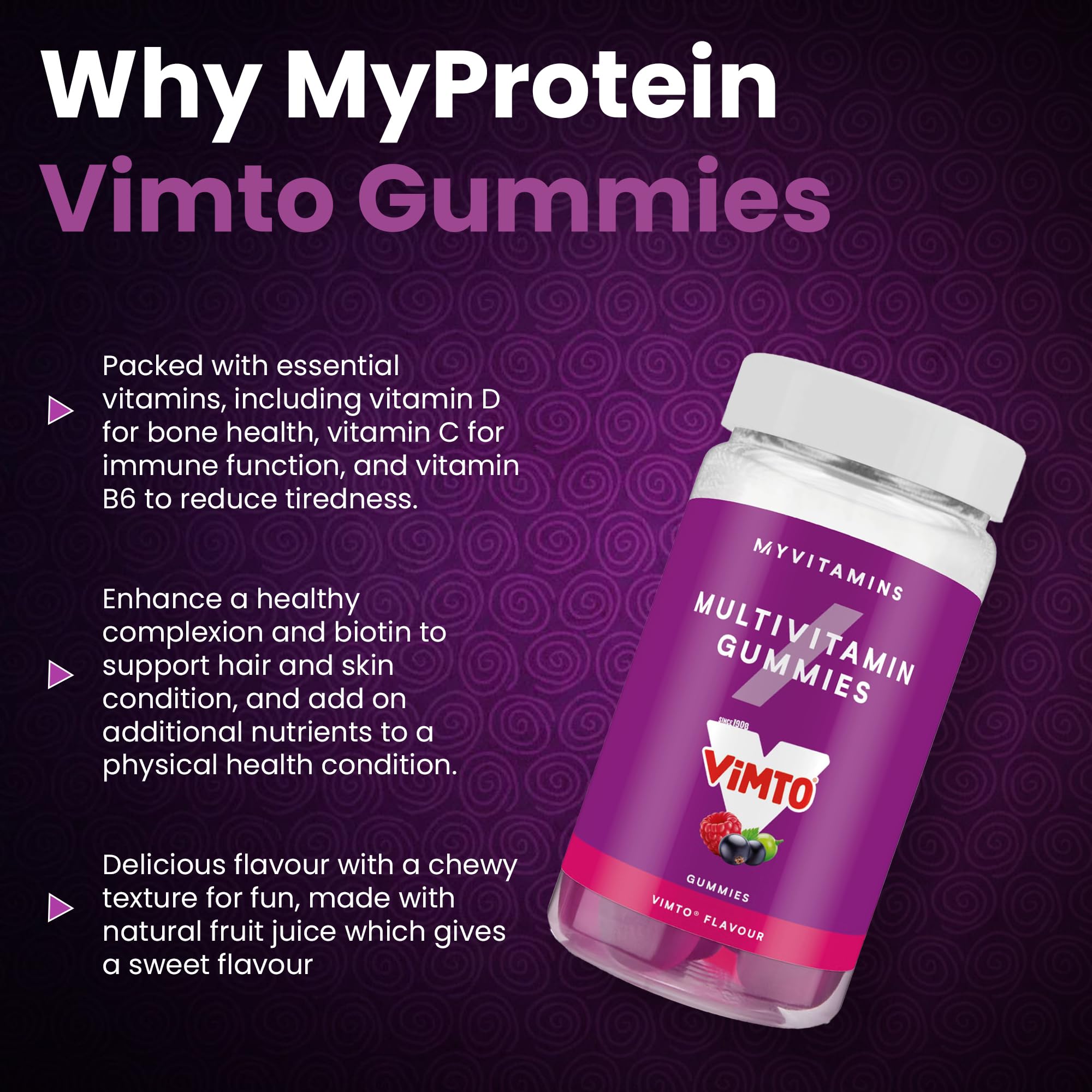 MyProtein Multivitamin Gummies - 60 Gummies / Vimto - Multi-Vitamin Gummies
