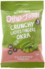 Other Foods Orka Chips - 8x40g / Crunchy Ladies Fingers - Vegetable Crisps