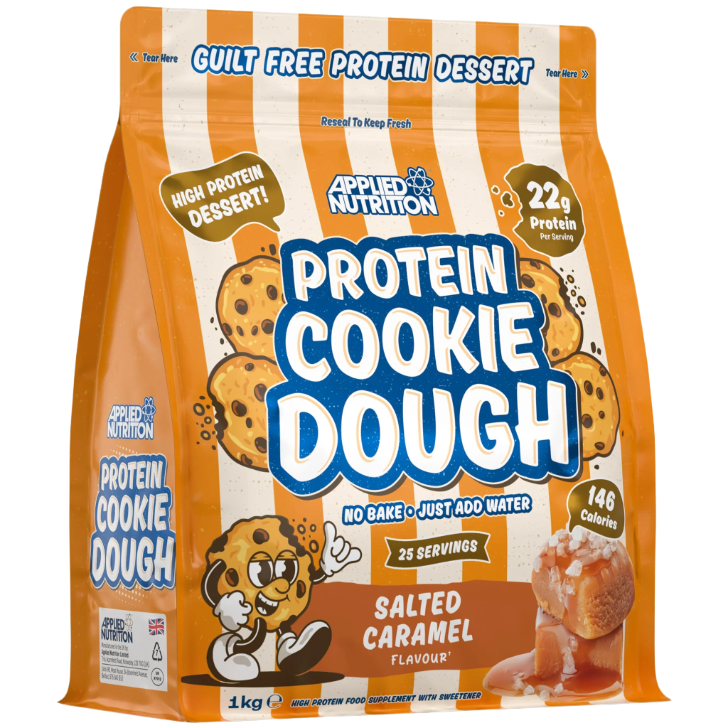 Applied Nutrition Protein Cookie Dough - 1kg / Salted Caramel - Protein Cookie Dough Powder