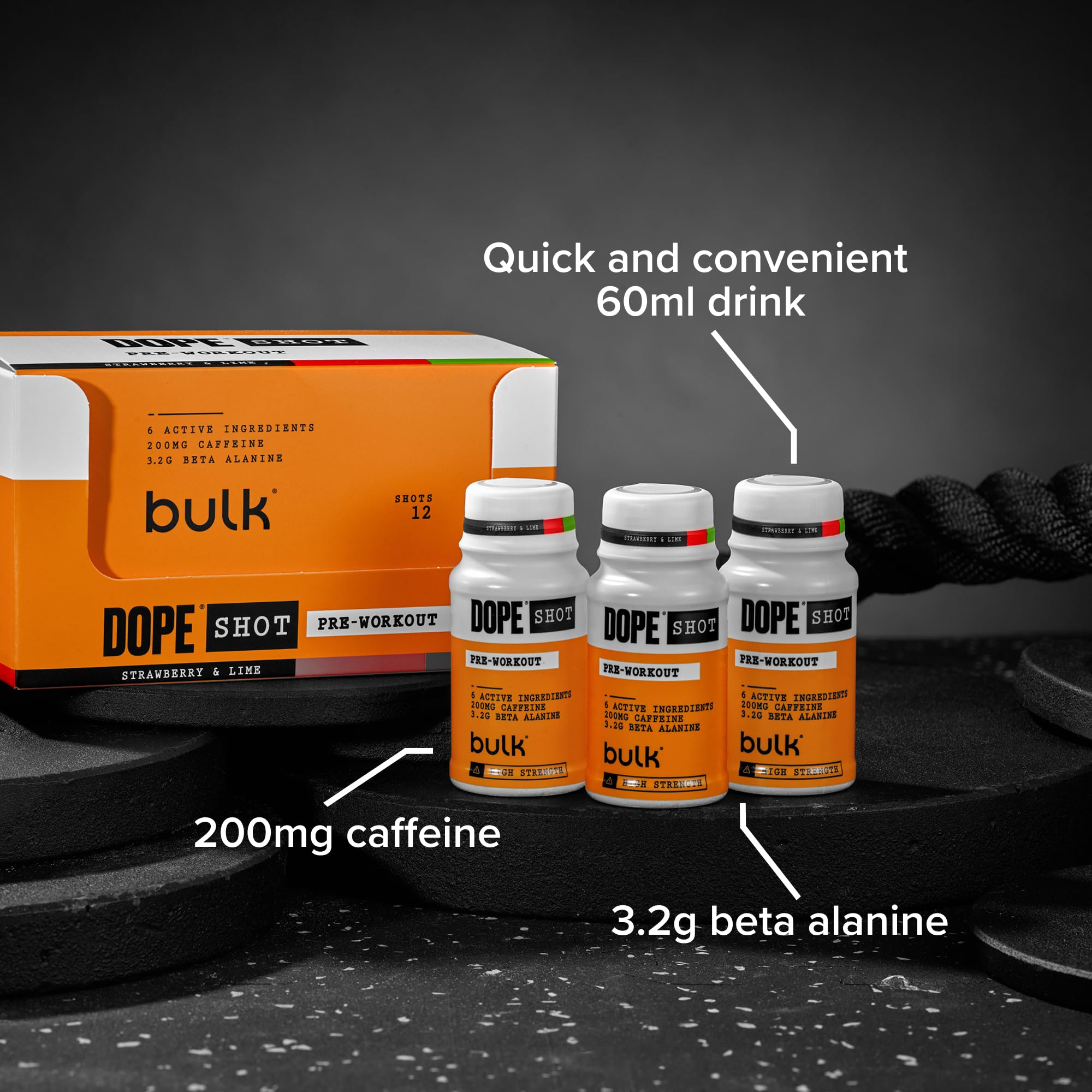 Bulk Dope Pre-Workout Shots 12x60g