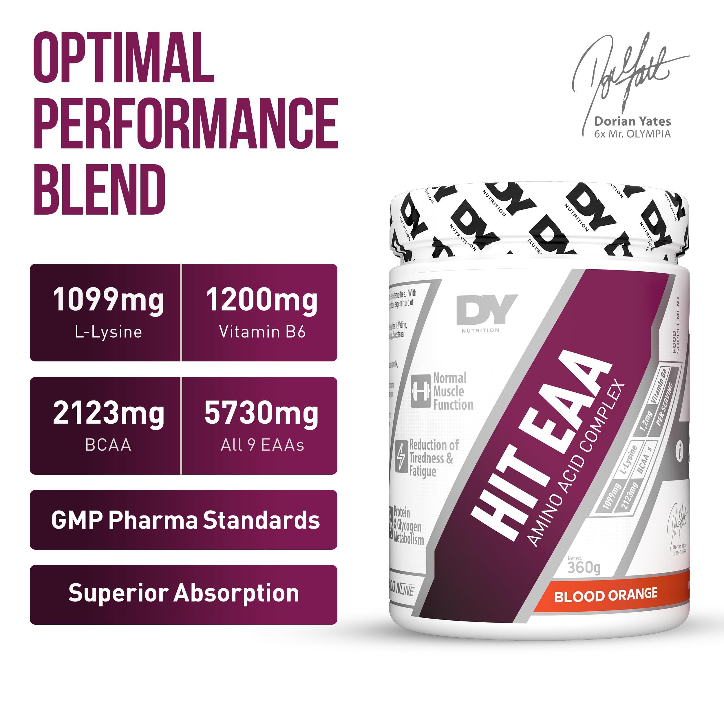 DY Nutrition Hit EAA Amino Acid Complex