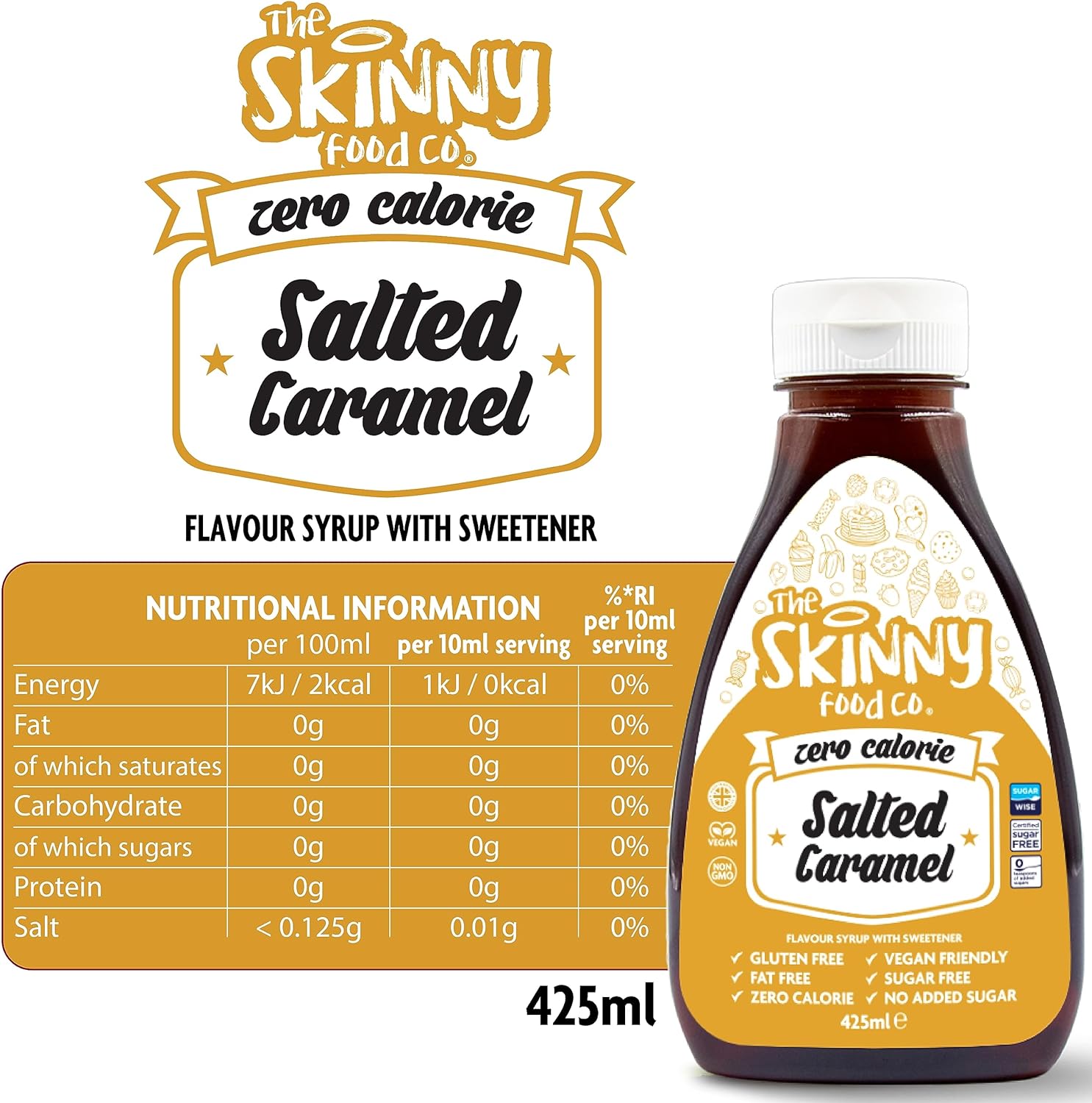 The Skinny Food Co Skinny Syrup - Dessert Sauces