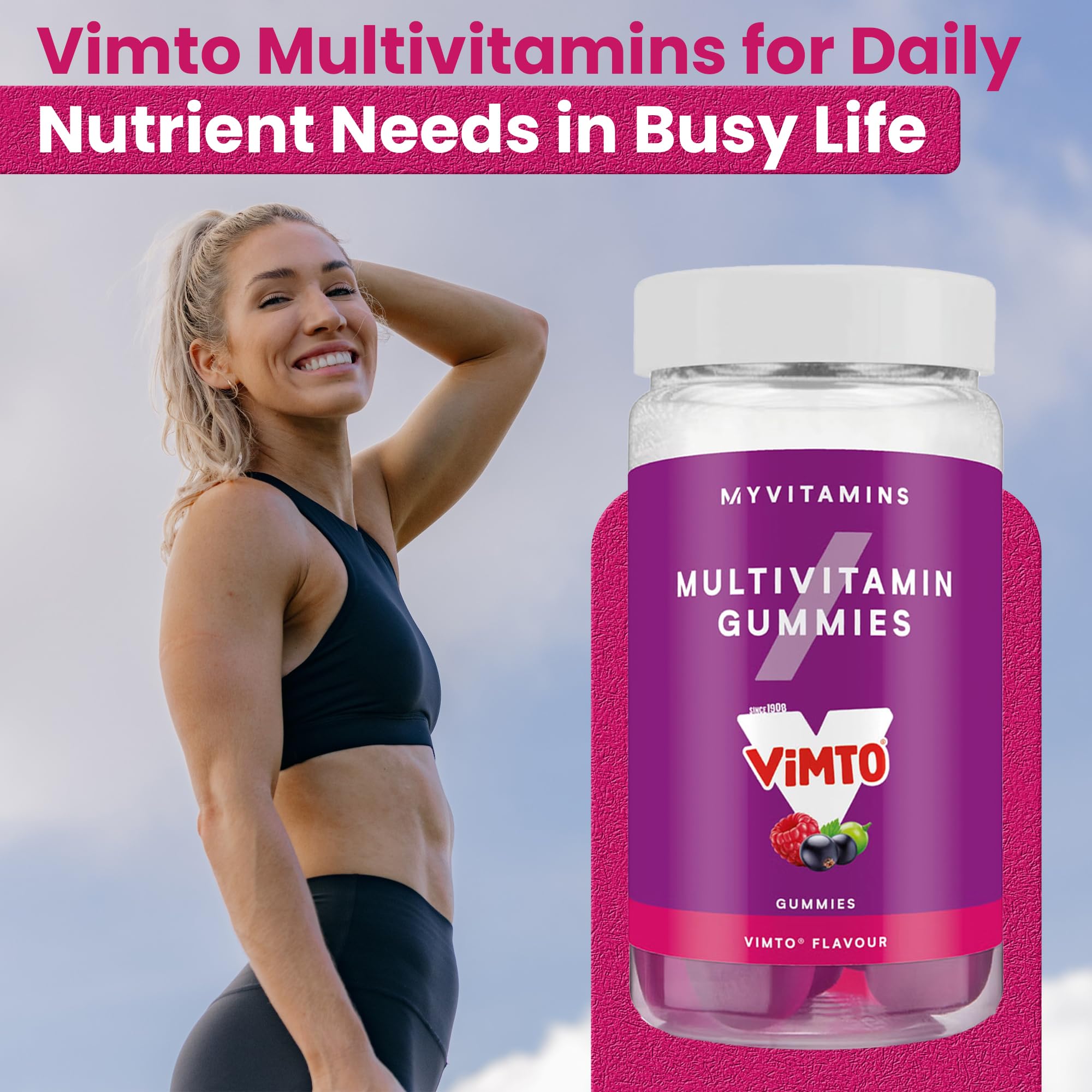 MyProtein Multivitamin Gummies - 60 Gummies / Vimto - Multi-Vitamin Gummies