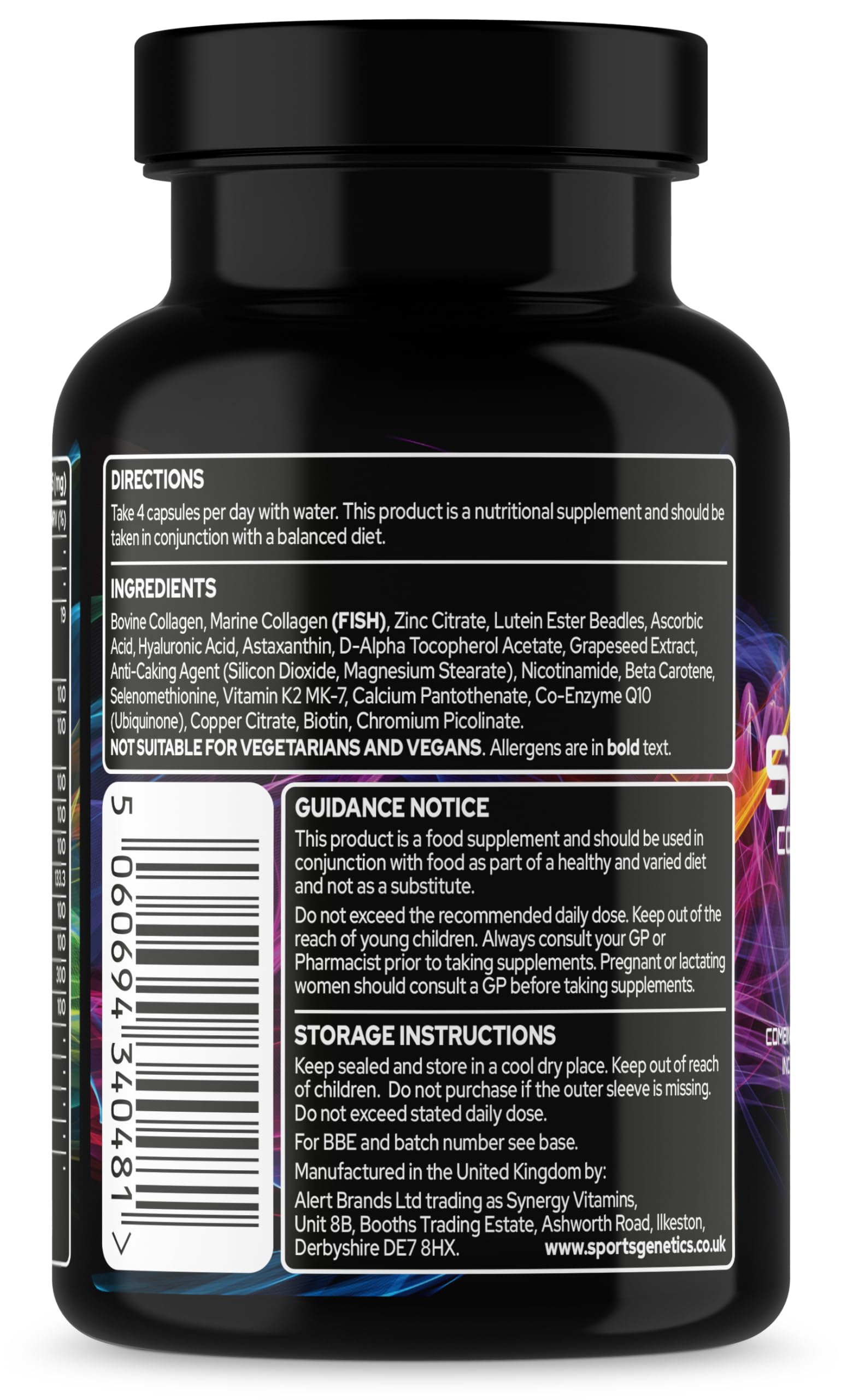Sports Genetics Joint Support Collagen Capsules - 120 Caps - Collagen