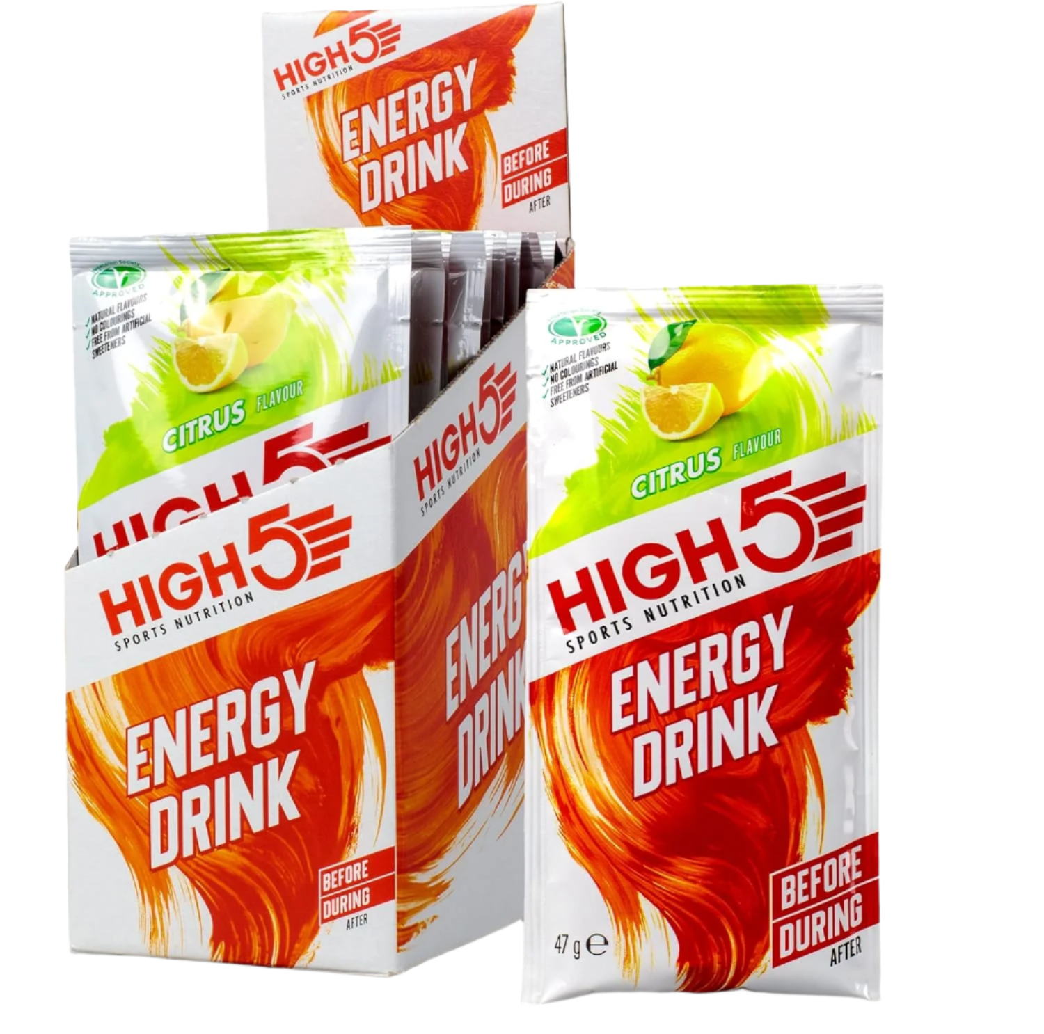 HIGH5 Energy Drink - 12x47g / Citrus - Sports & Energy Drink Mixes