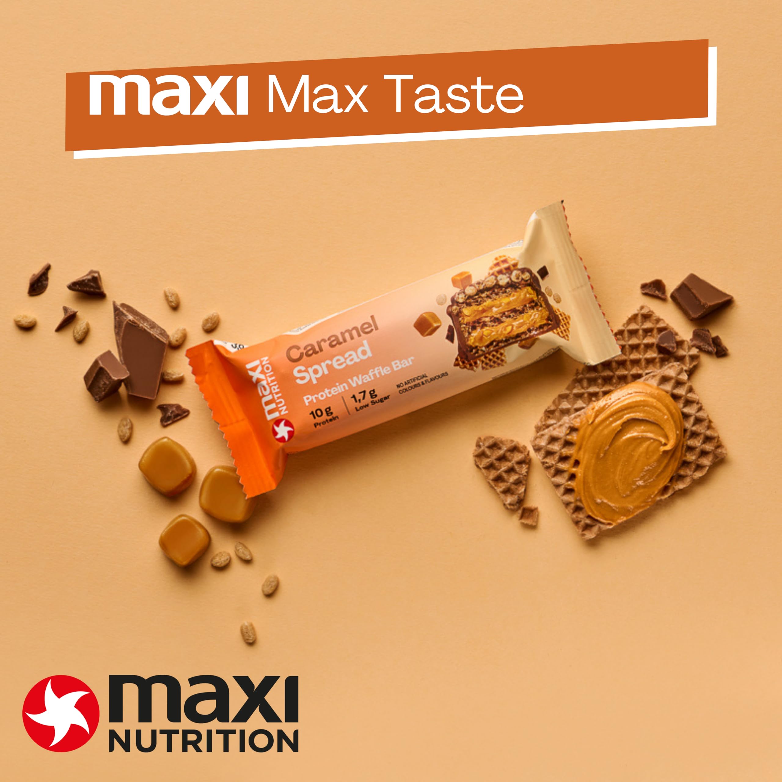 MaxiNutrition Protein Waffle Bar - Protein Bars