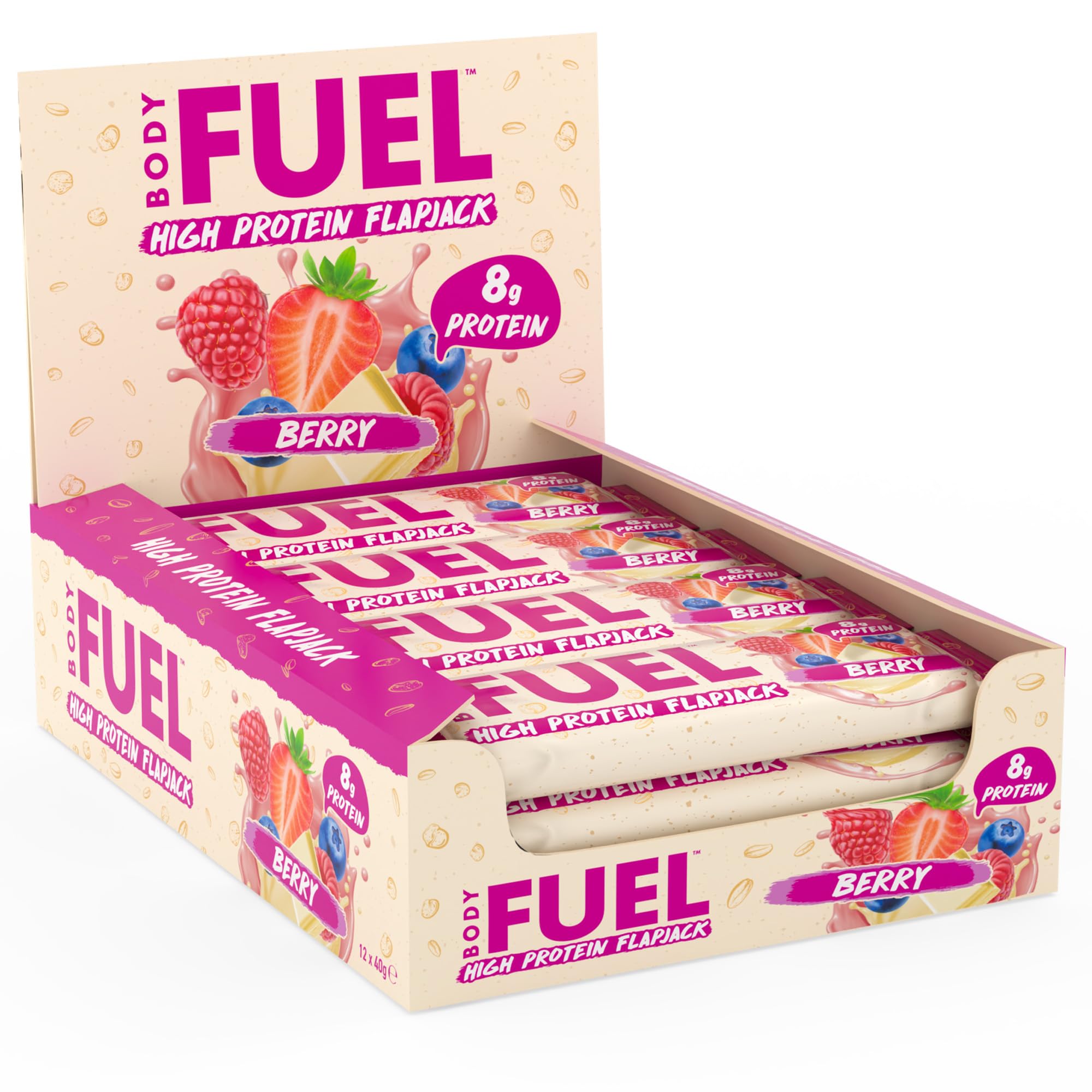 Applied Nutrition Body Fuel High Protein Flapjacks - British Brands