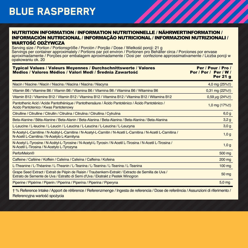 Optimum Nutrition Platinum Pre-Workout - Pre-Workout Powder