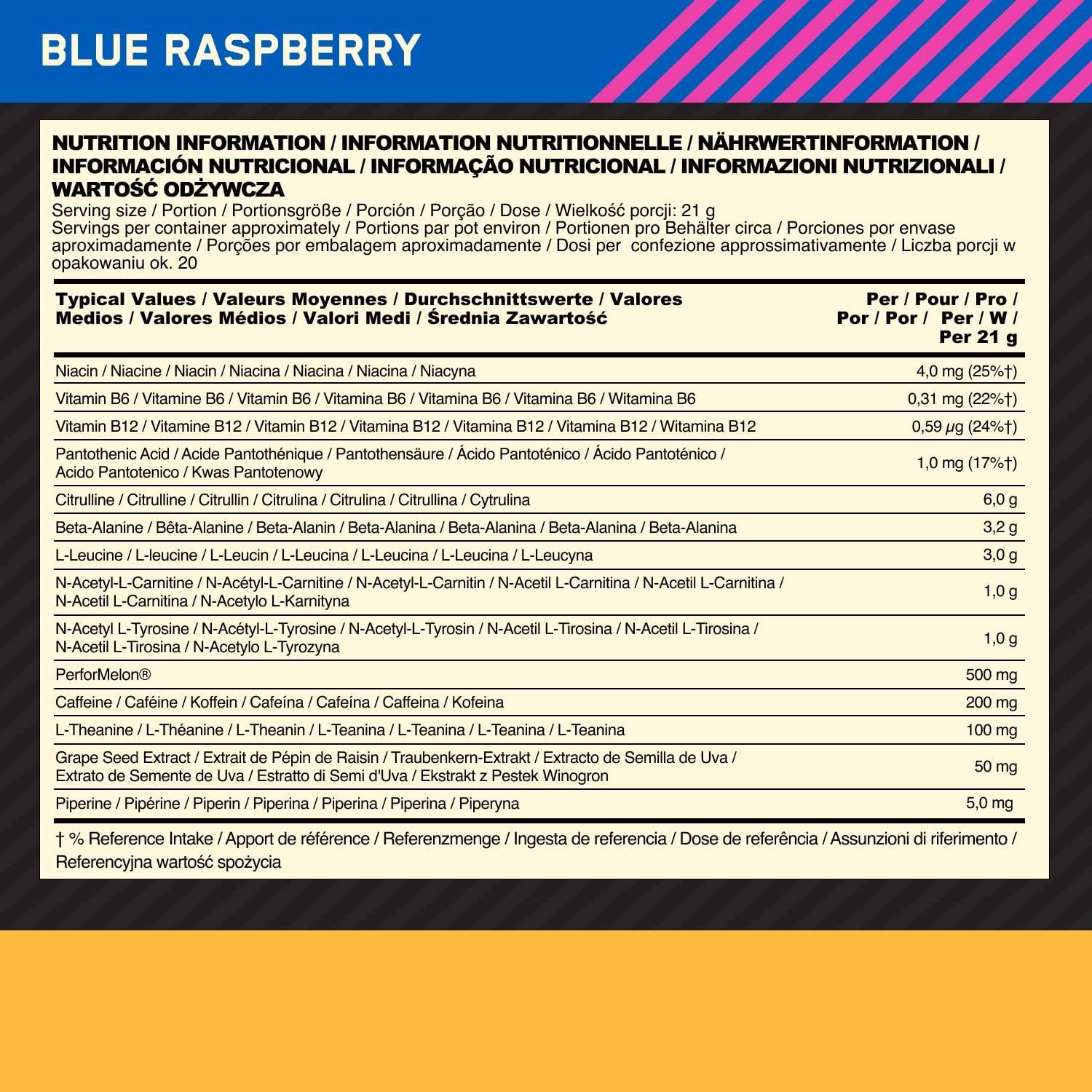Optimum Nutrition Platinum Pre-Workout - Pre-Workout Powder