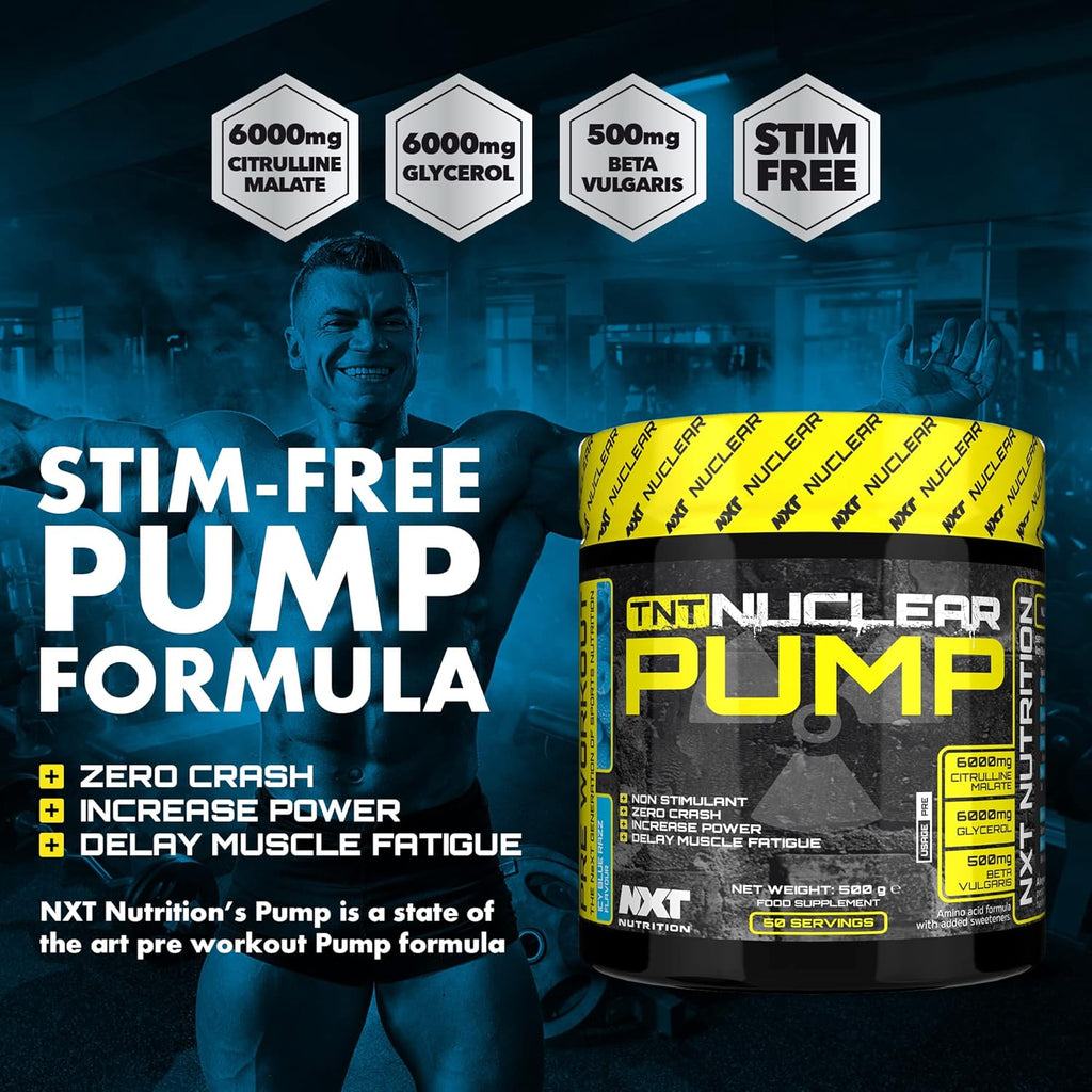 NXT Nutrition TNT Nuclear PUMP (Stim-Free) 500g