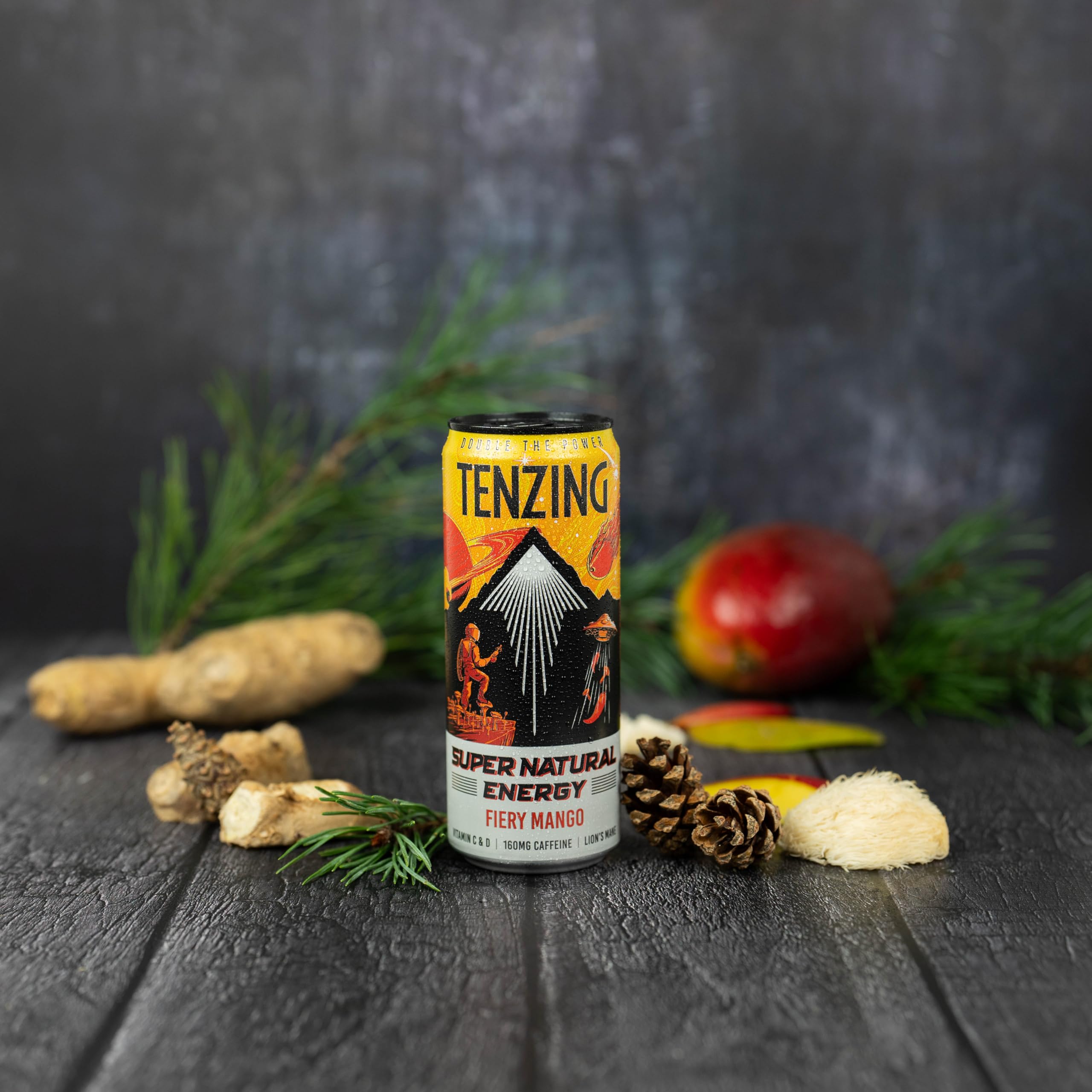 Tenzing Super Natural Energy - 12x330ml / Fiery Mango - Natural Energy Ready-to-Drinks