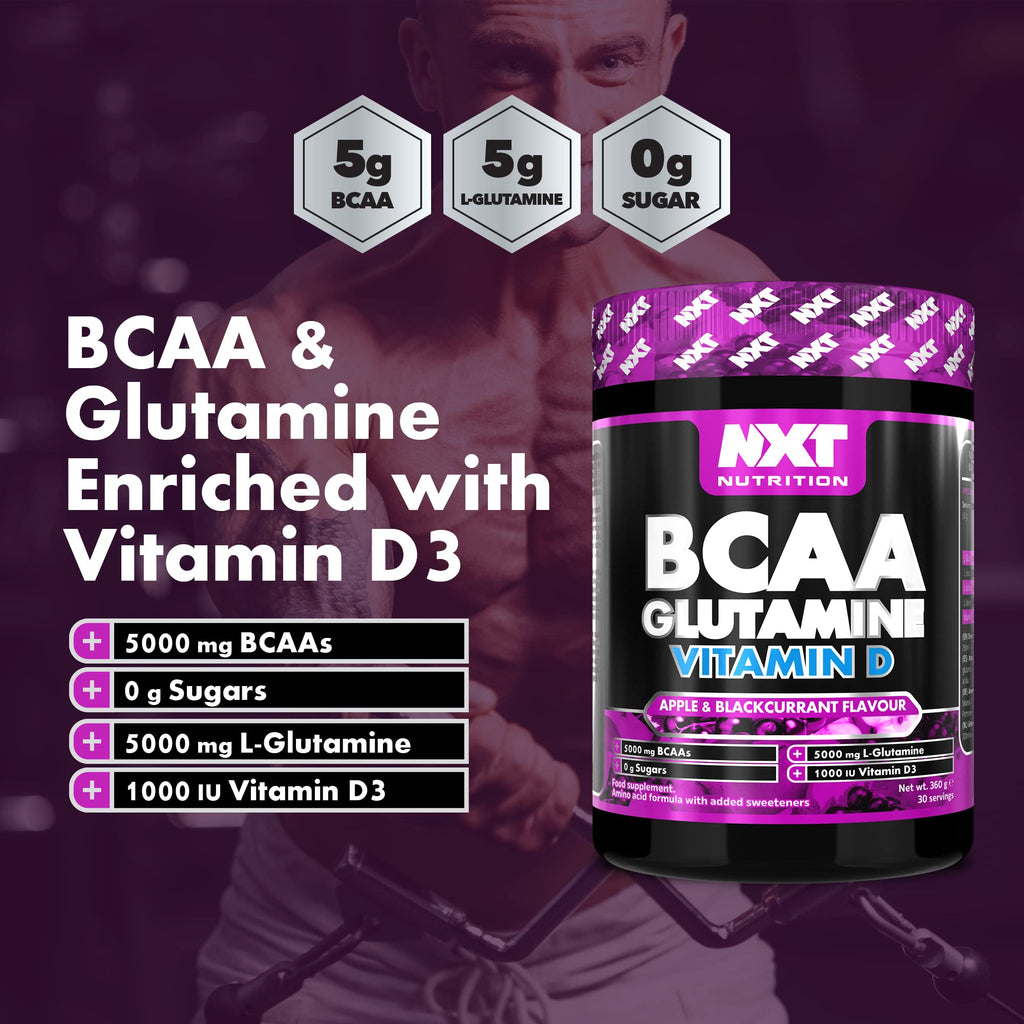 NXT Nutrition BCAA, Glutamine & VIt D 360g