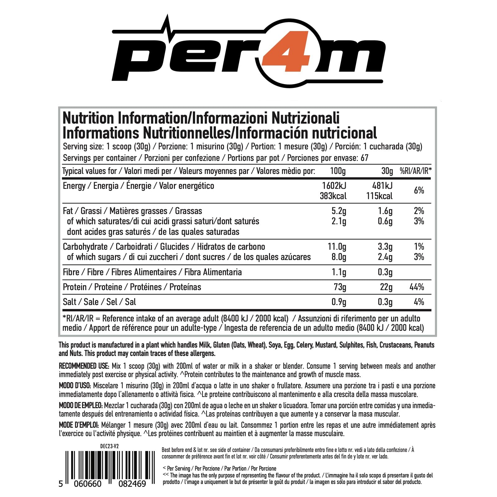 Per4m Advanced Whey Protein 900g