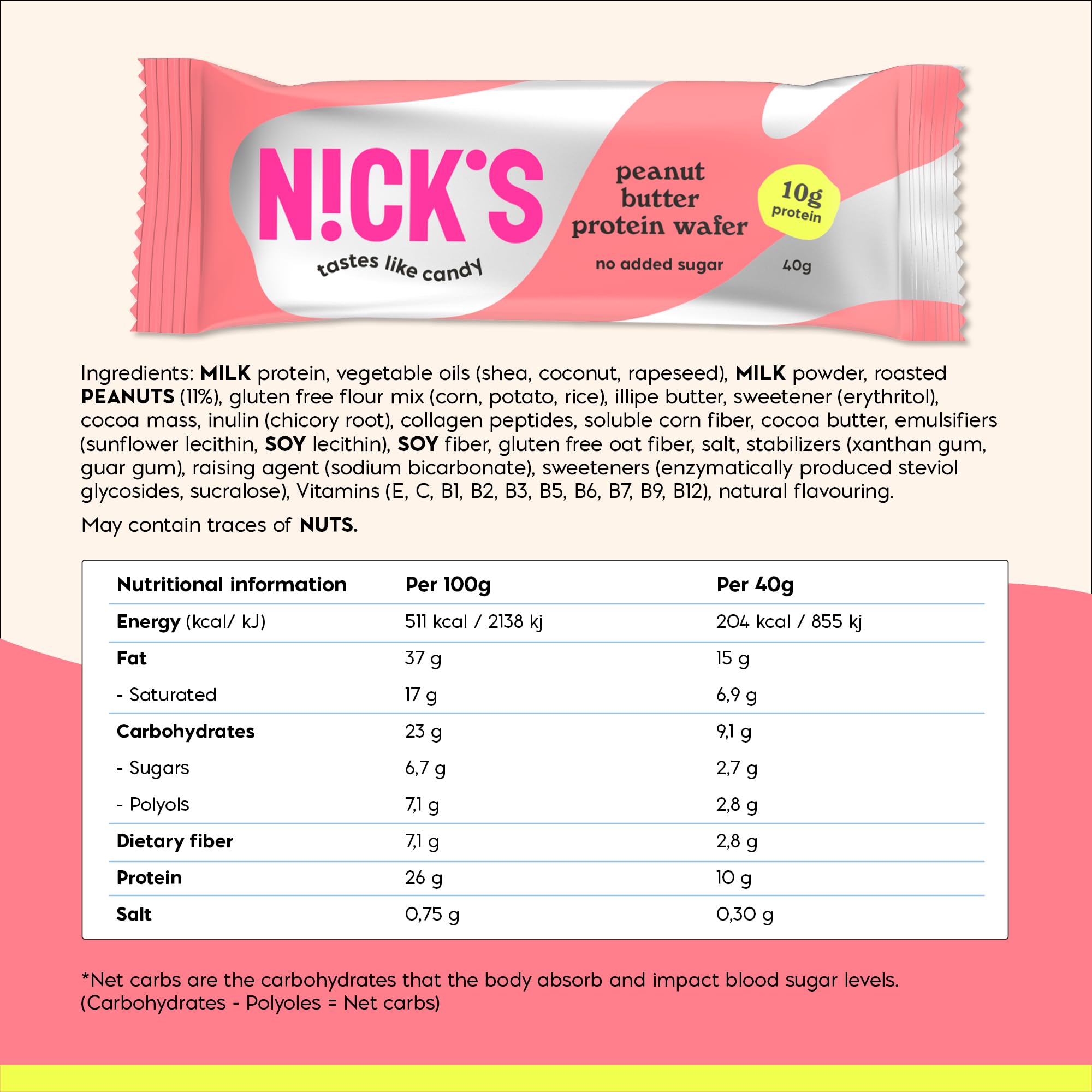 NICK'S Protein Wafer 24x40g