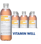 Vitamin Well Enhance Orange pack with orange-flavored vitamin drinks to boost energy and fight fatigue