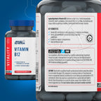 Bottle of Applied Nutrition VITALITY B12 supports energy and nutrition vitamin B12 supplements