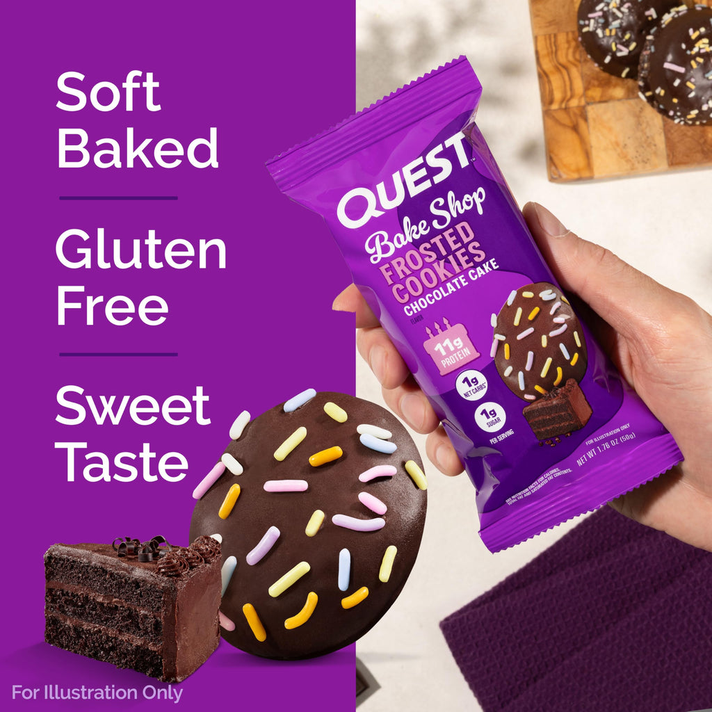 Quest Nutrition Frosted Cookie 8x50g (2 Cookie Packs)