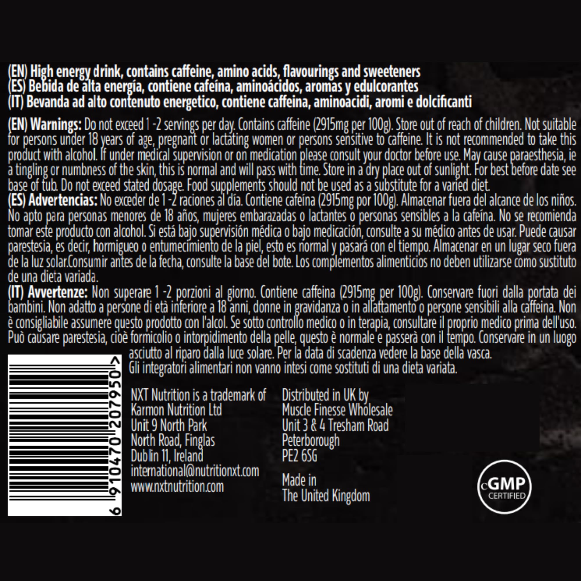 NXT Nutrition TNT Nuclear 420g