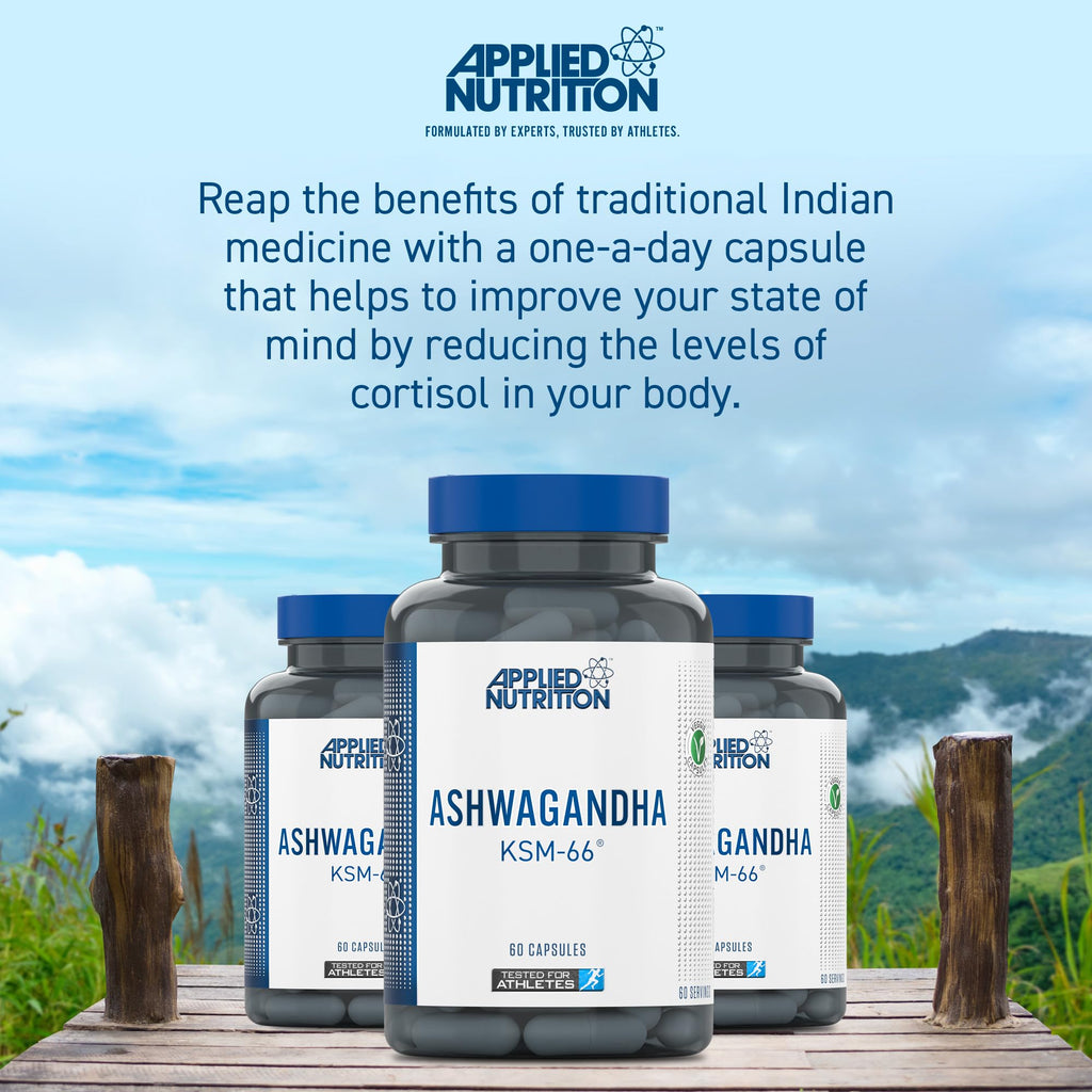 Applied Nutrition Ashwaghanda - 60 Caps - Ashwagandha Capsules