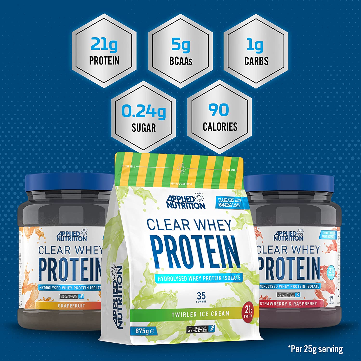 Applied Nutrition Clear Whey with ultra-hydrolysed whey for muscle recovery and weight management