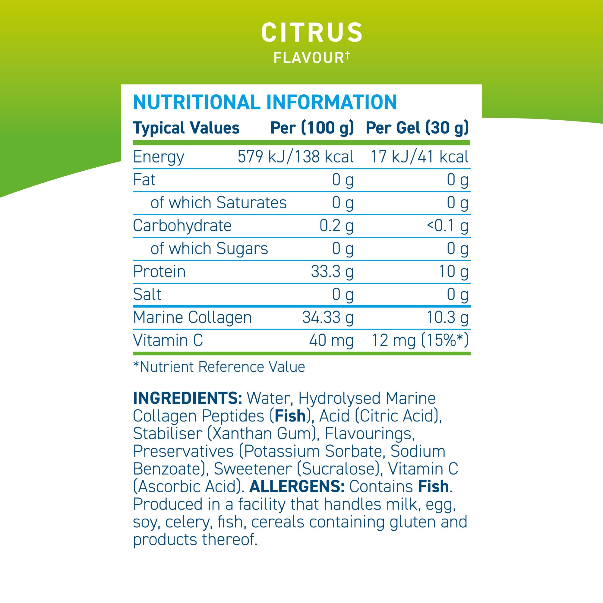 Applied Nutrition Marine Collagen Gels - Halal