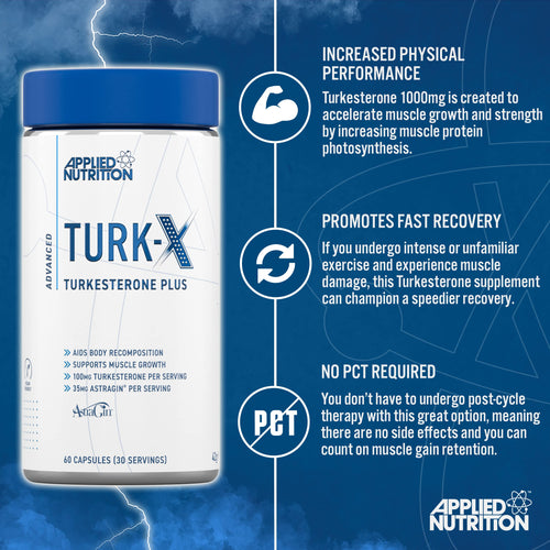 Applied Nutrition Turk X - 60 Caps - Testosterone Booster Capsules