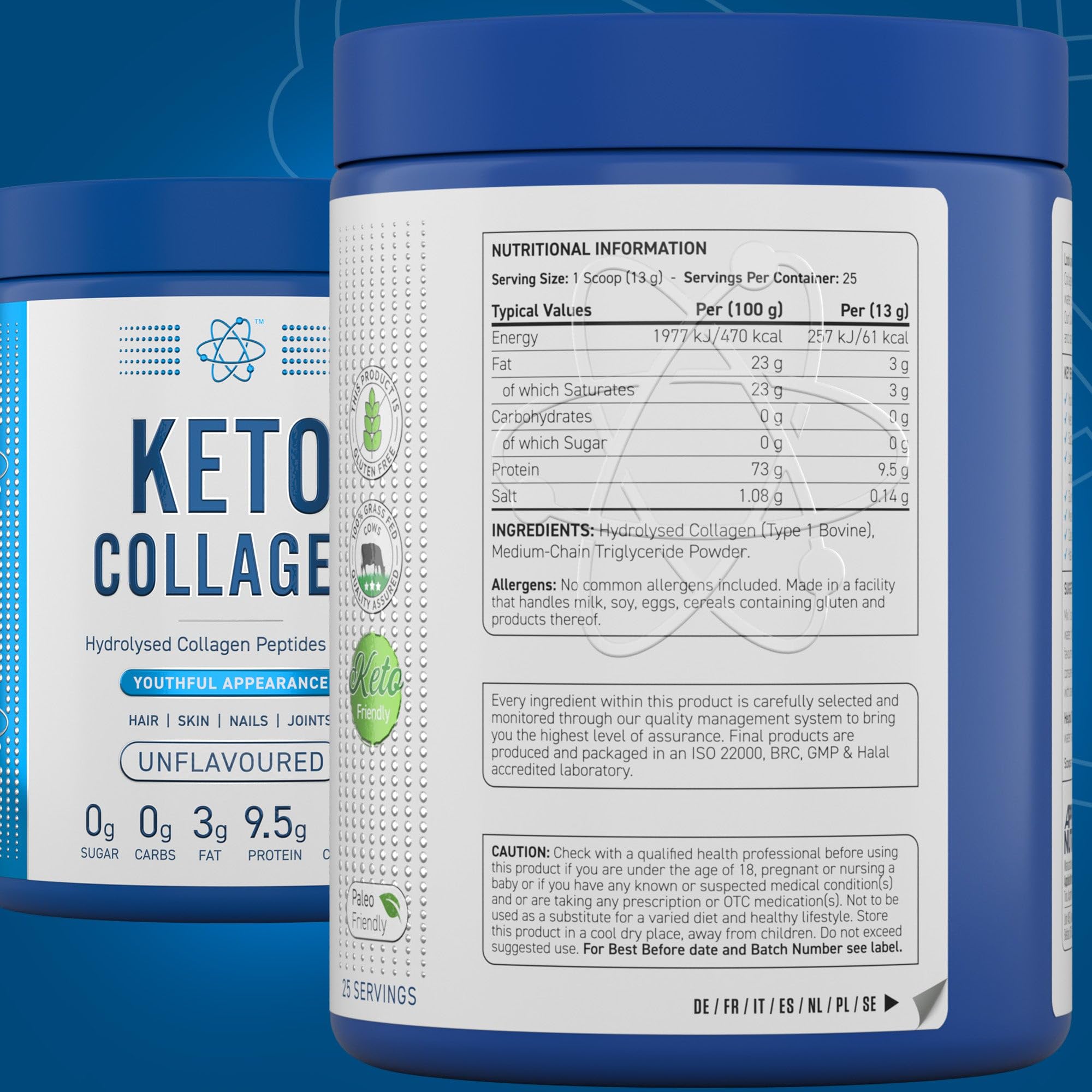Applied Nutrition Keto Collagen - 325g - Bovine Collagen Powder