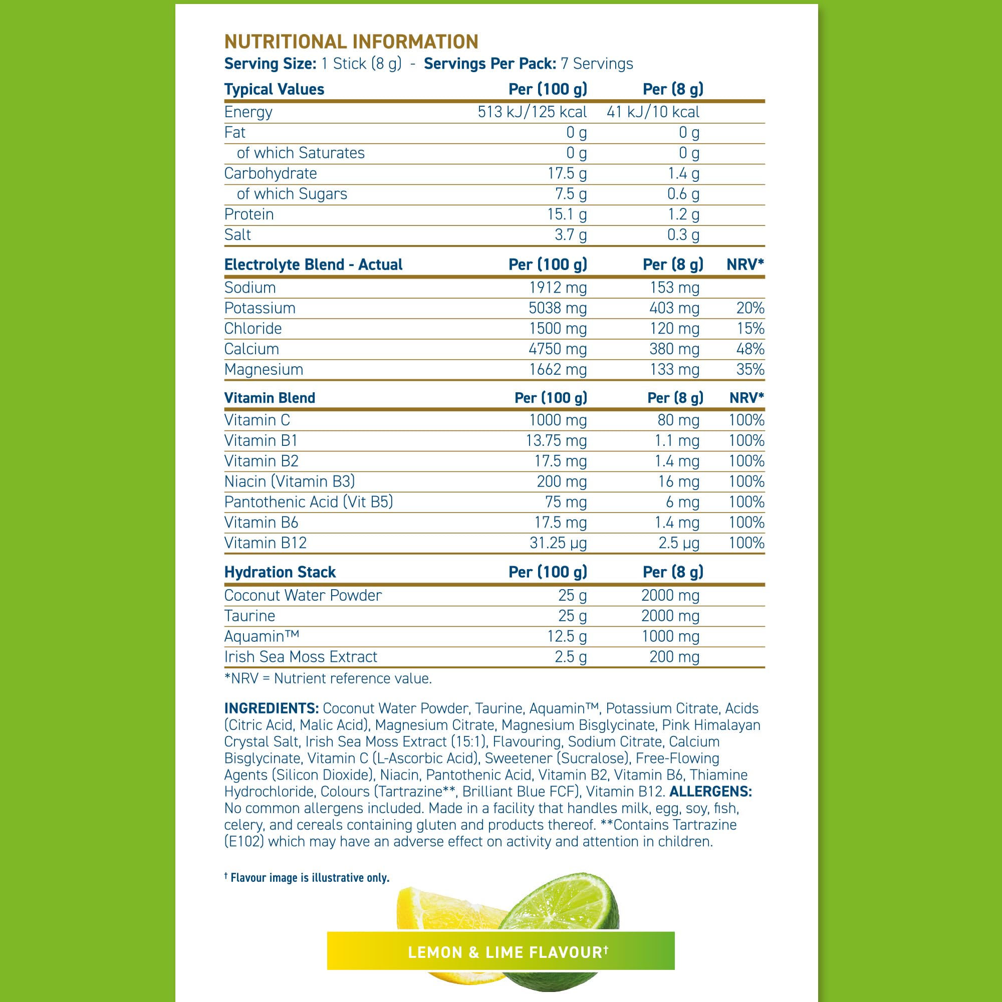 Applied Nutrition Hydration + Electrolyte & Vitamin Powder Sticks - British Brands