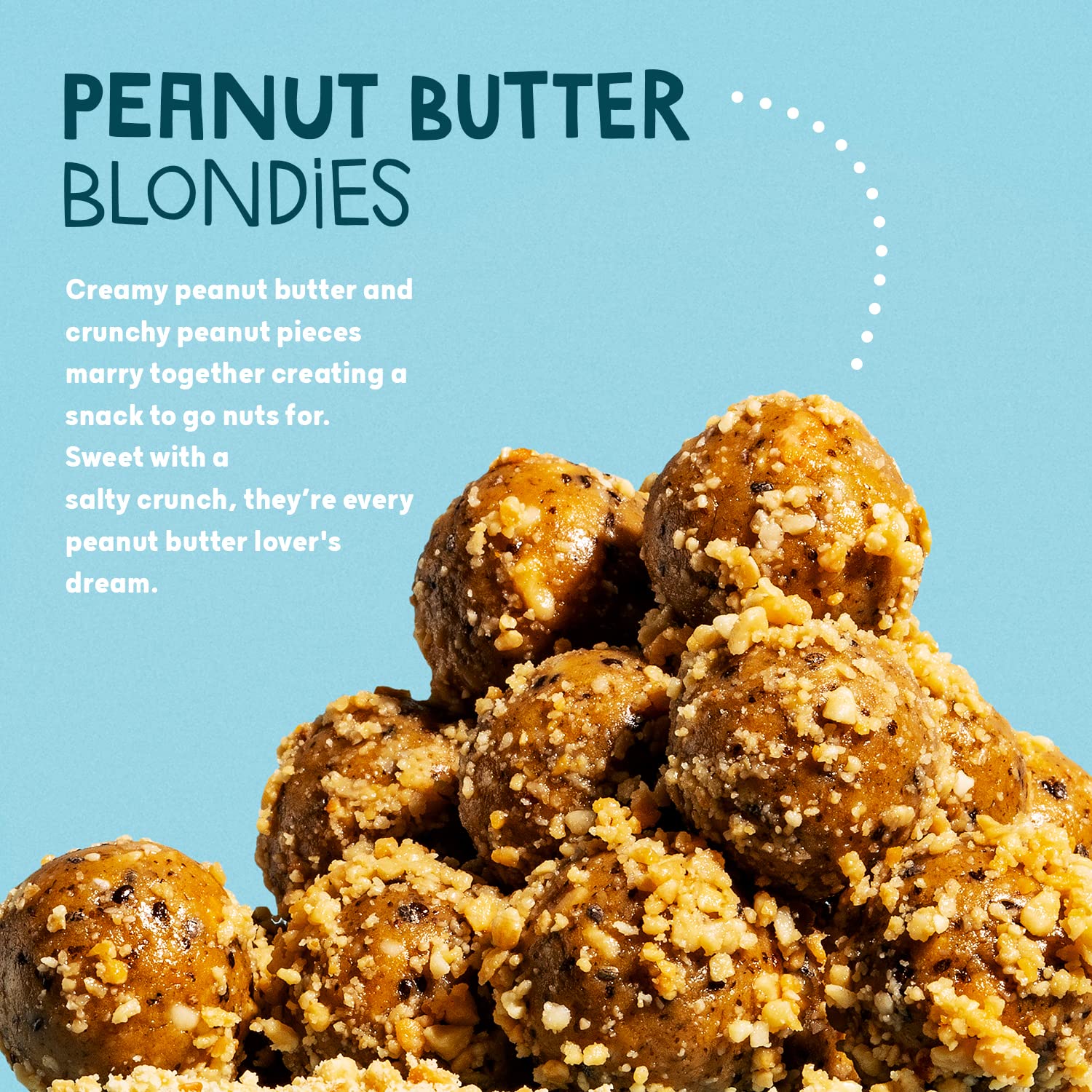 Golden-brown peanut butter snack with crushed nuts from The Protein Ball Co Keto Balls