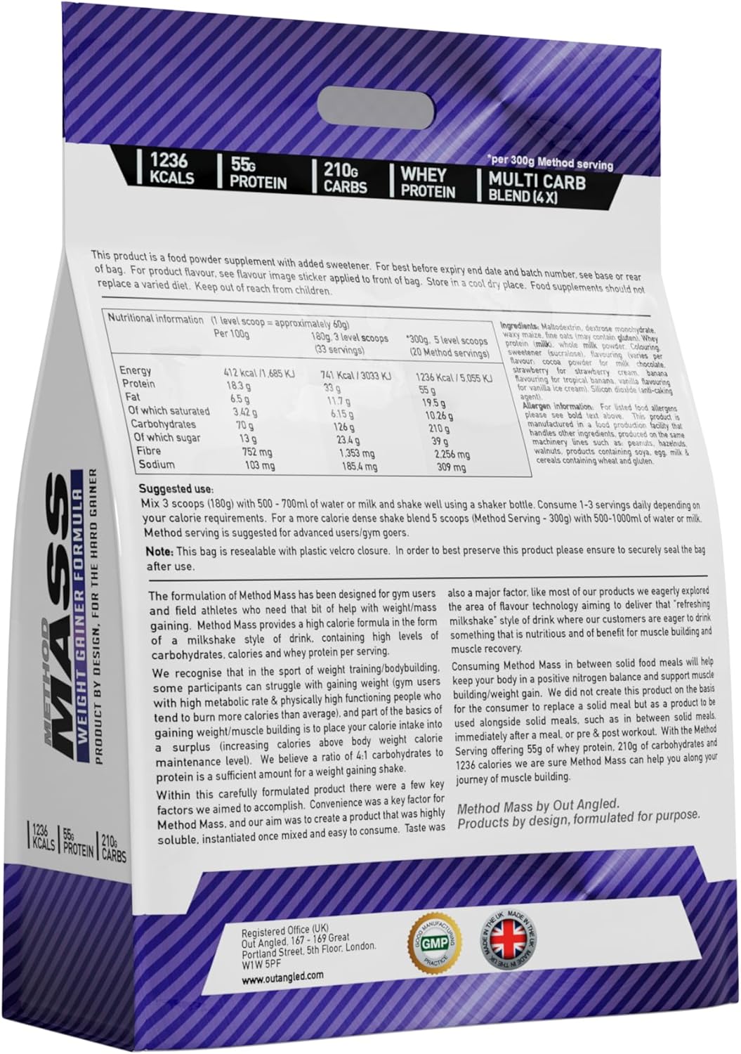 Outangled Method Mass - Weight Gainer Powder