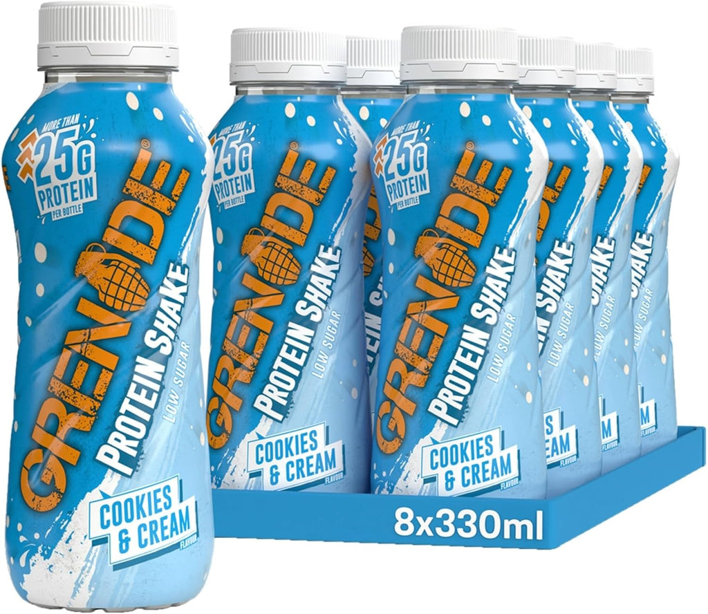 Grenade Protein Shake - 8x330ml / Cookies & Cream - Ready-To-Drinks