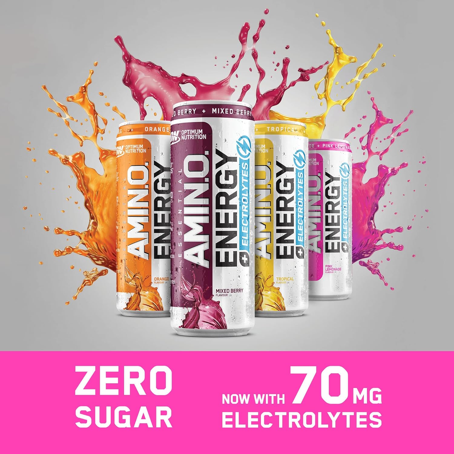 Optimum Nutrition Amino Energy + Electrolyte RTD - Amino Acids Ready-to-Drinks