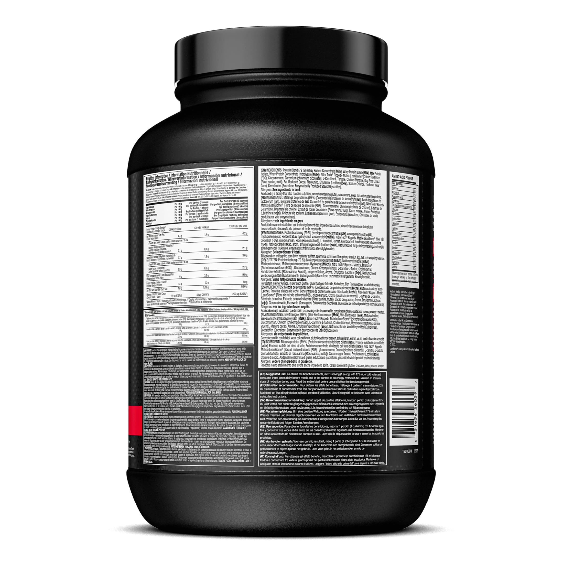 Muscletech Nitro Tech Ripped - Whey Protein Powder