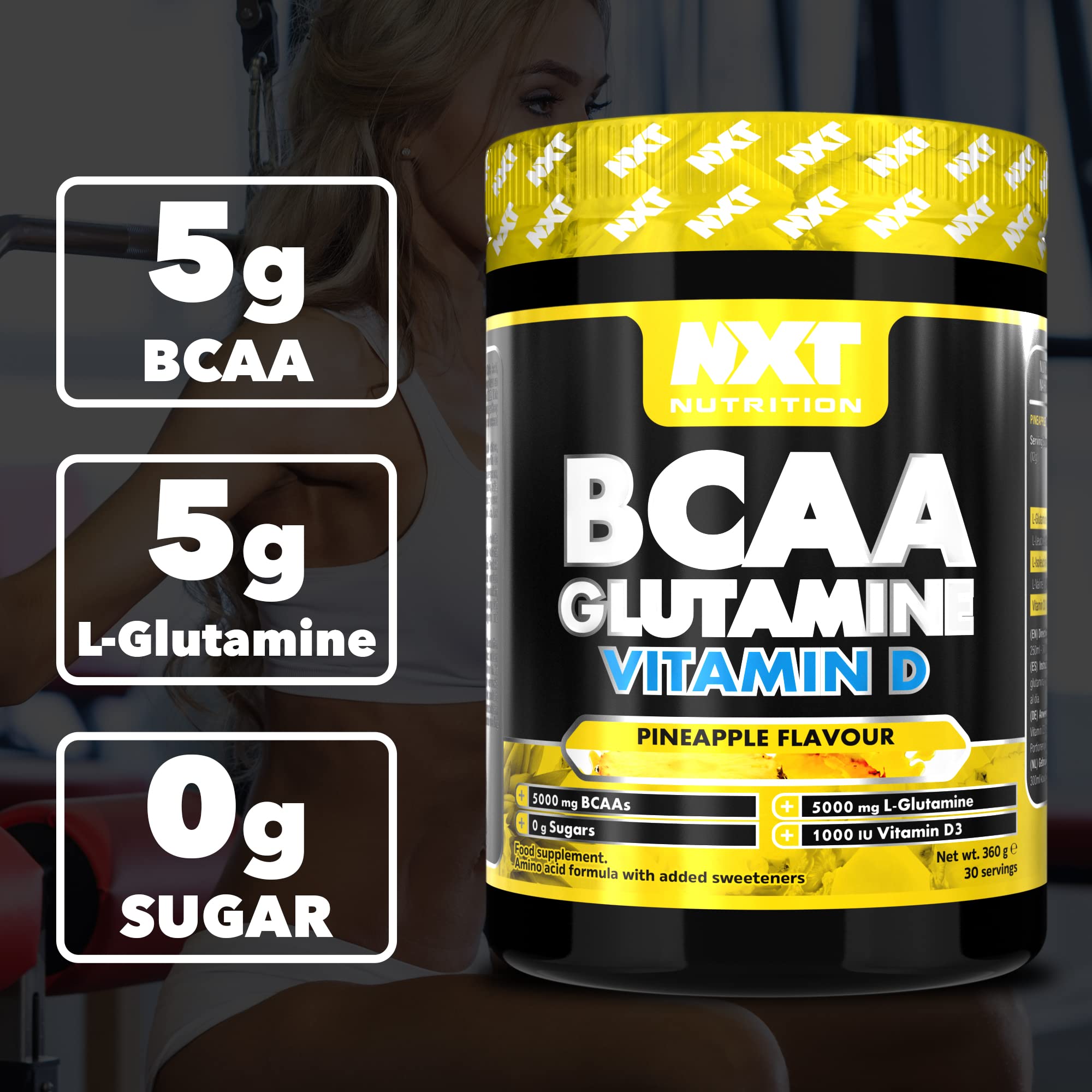 NXT Nutrition BCAA, Glutamine & VIt D 360g