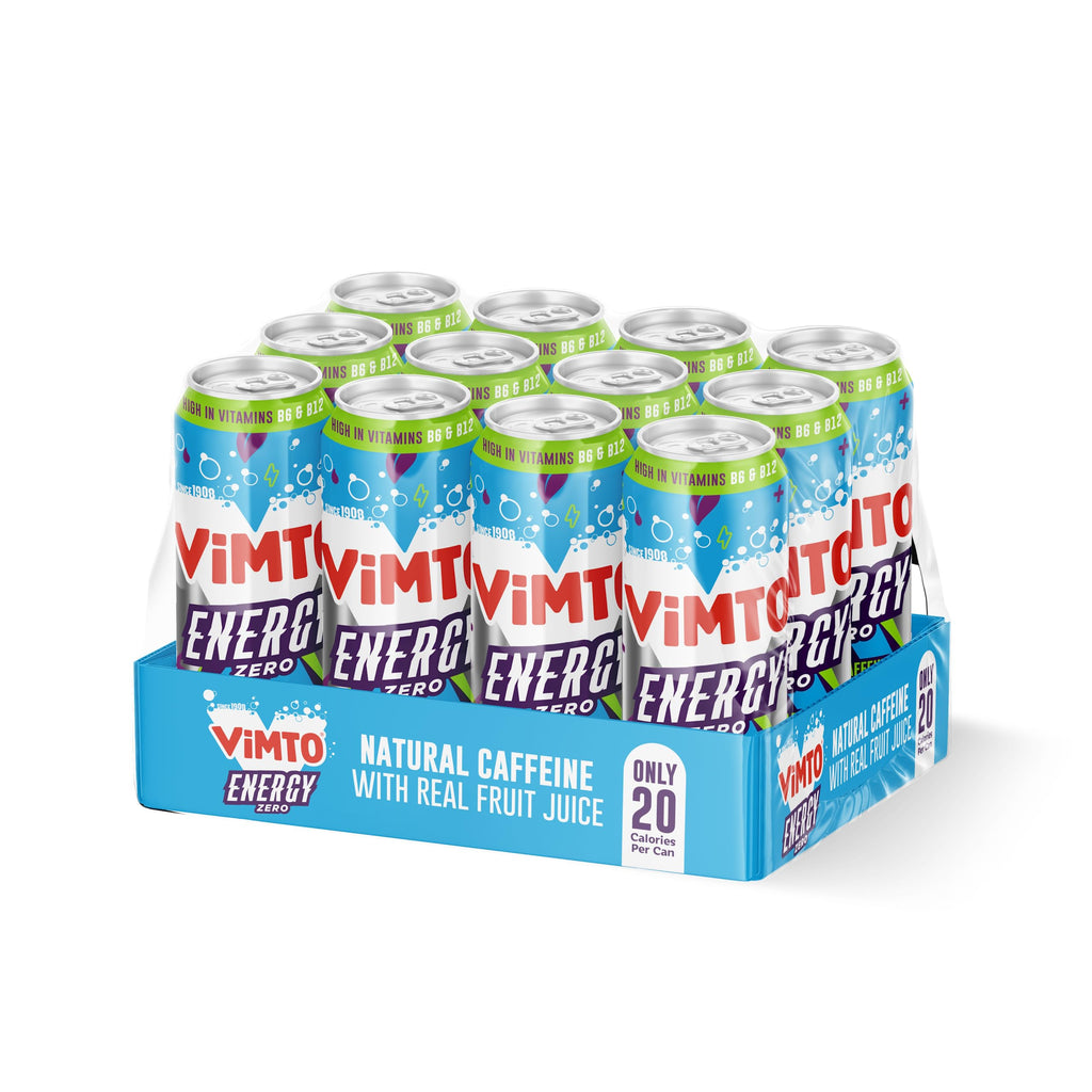 Vimto Energy No Added Sugar - 12x500ml - Energy Drinks