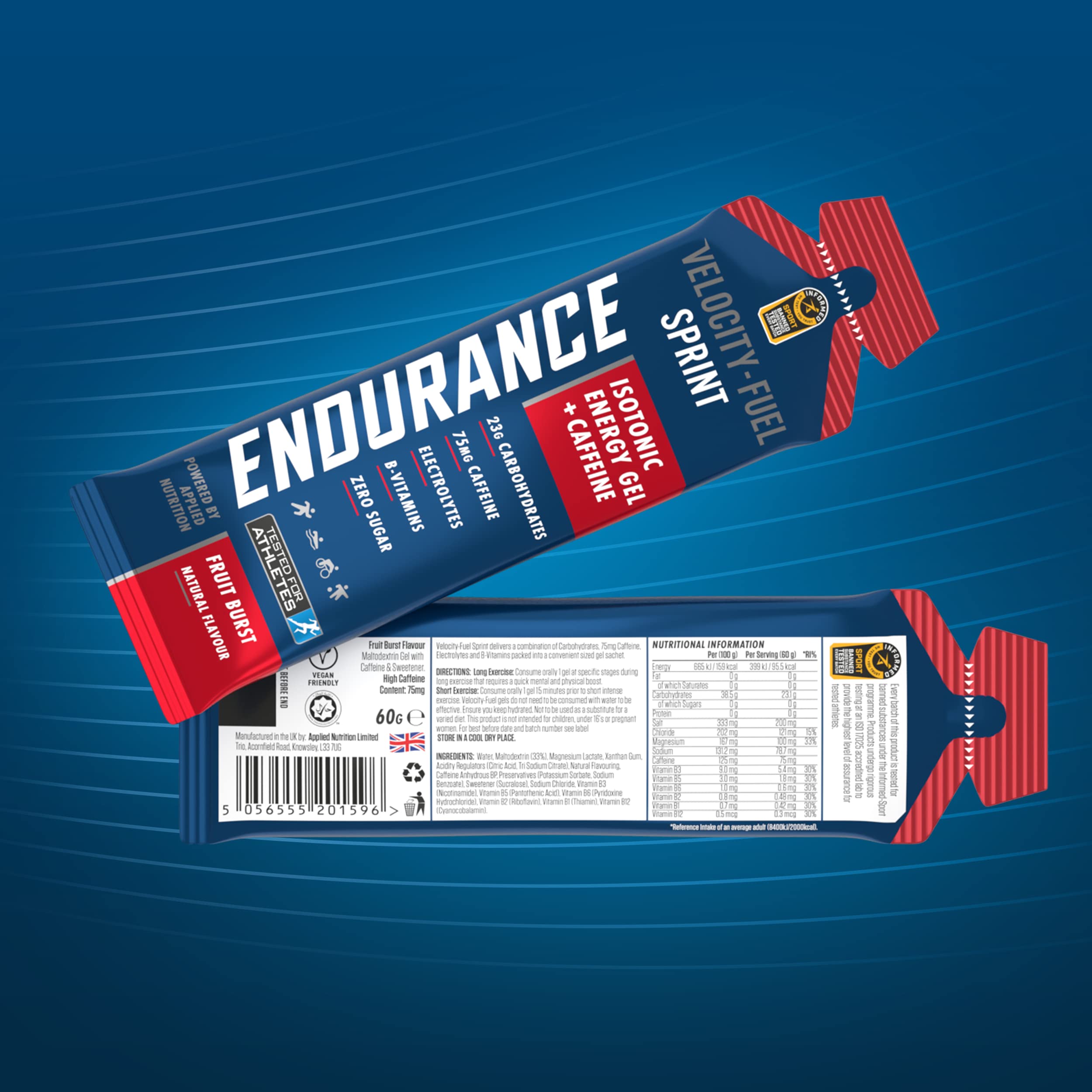 Applied Nutrition Endurance Velocity Sprint Gel - Energy Gels
