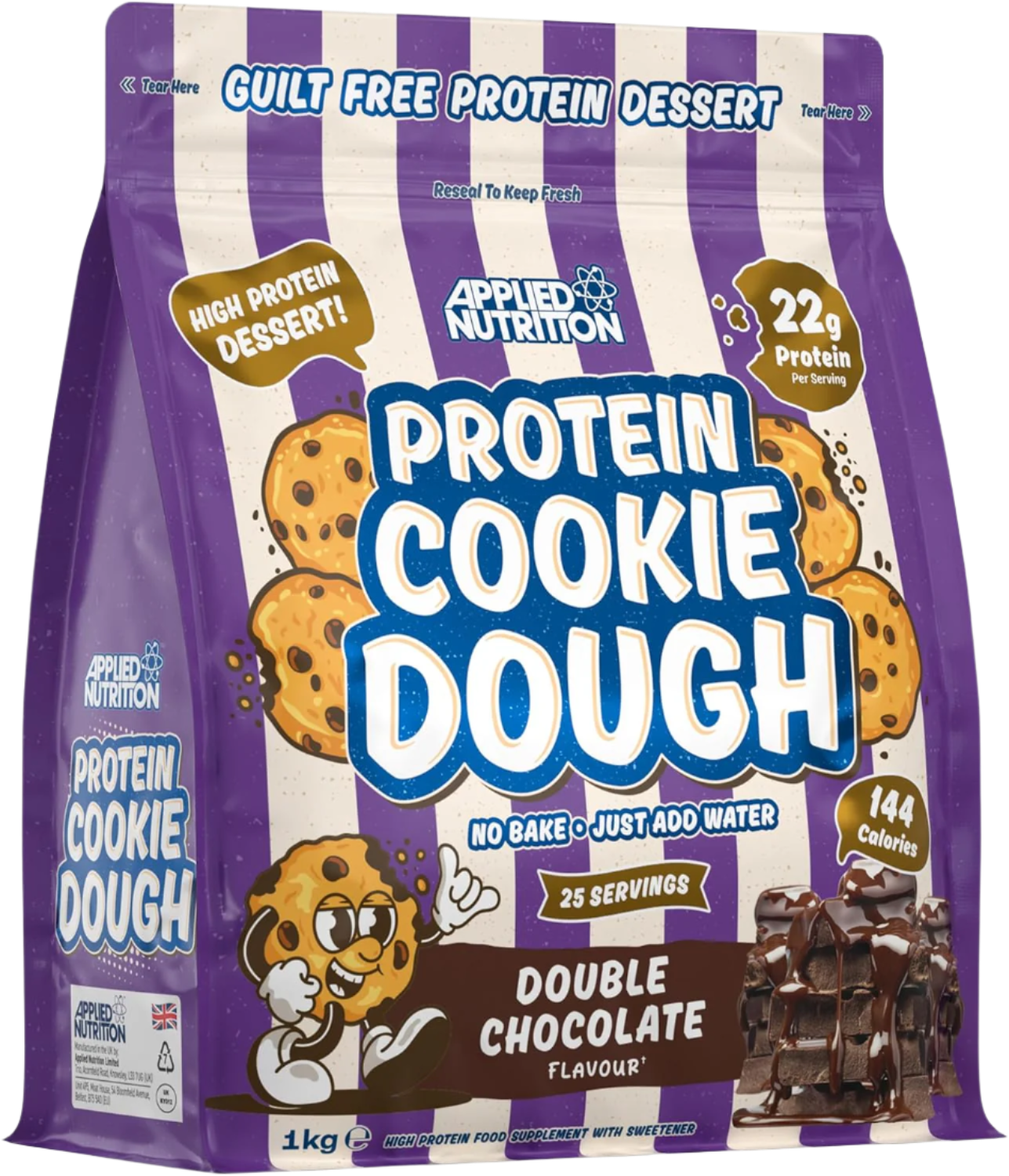 Applied Nutrition Protein Cookie Dough - 1kg / Double Chocolate - Protein Cookie Dough Powder