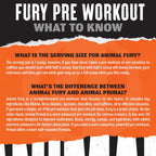 Animal Fury Pre Workout Powder | Energy, Focus, Strength, Endurance - MyGymSupplements