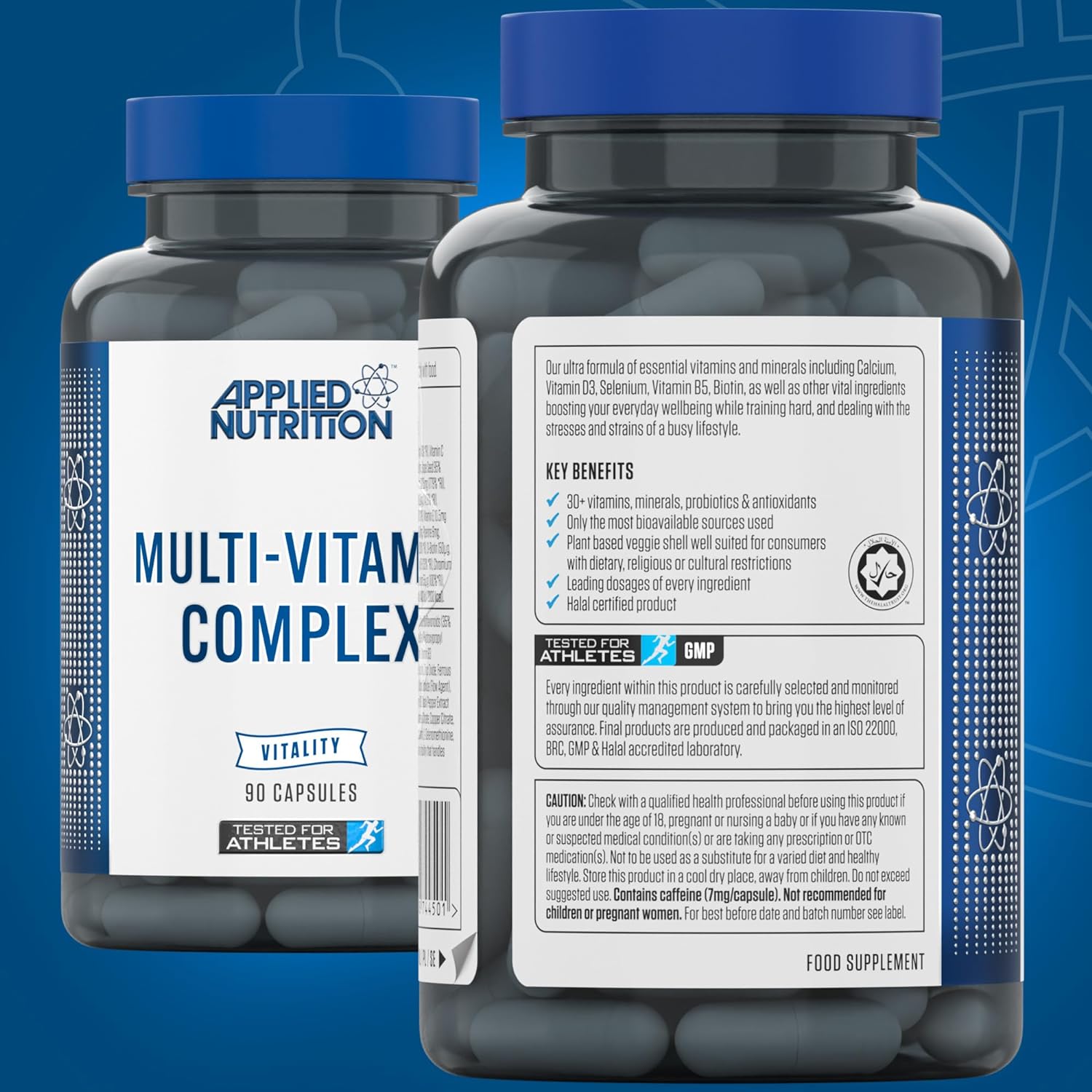 Applied Nutrition VITALITY Multi-Vitamin Complex 90 Veg Caps - 90Veg Caps - Multivitamins