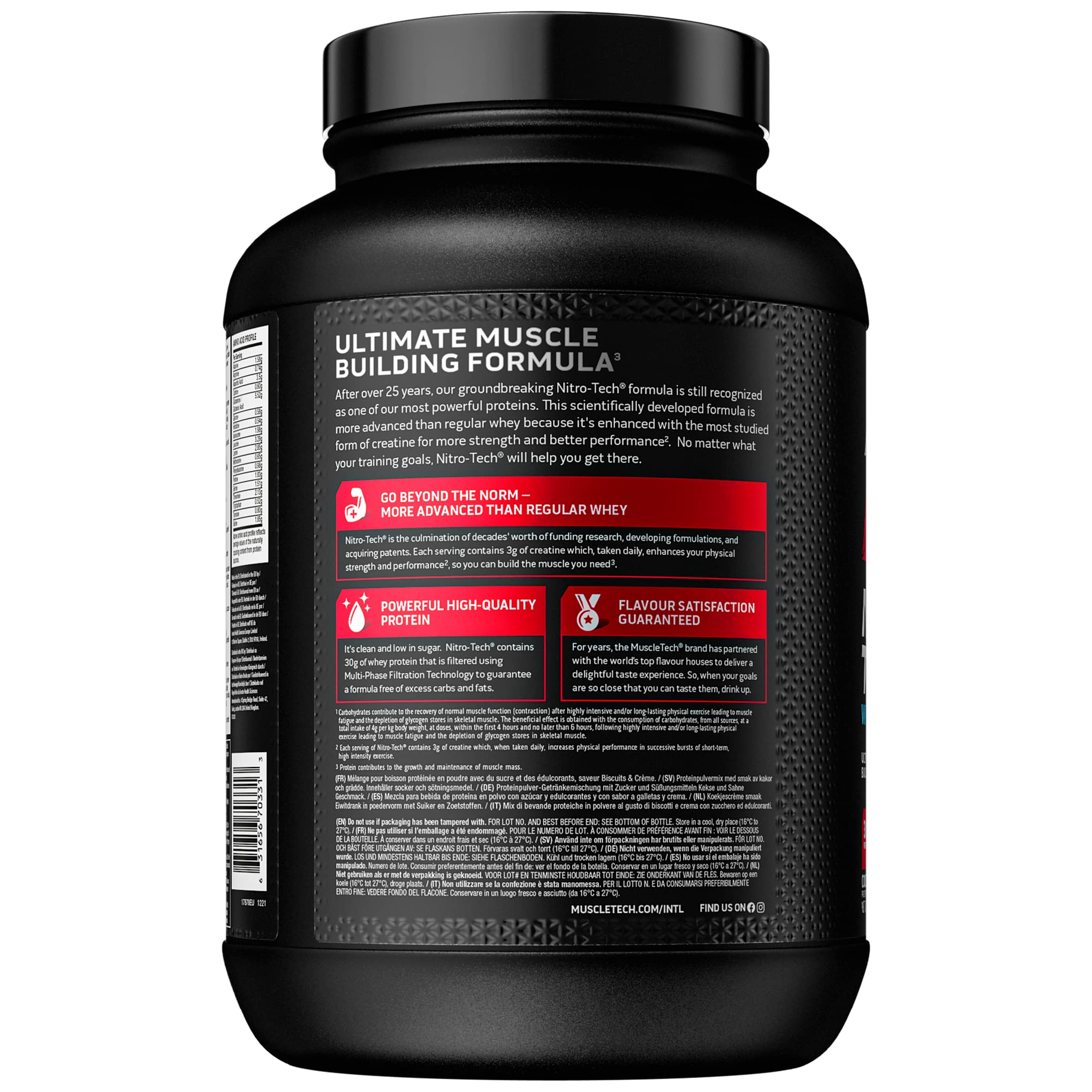 Muscletech Nitro Tech - Whey Protein Powder