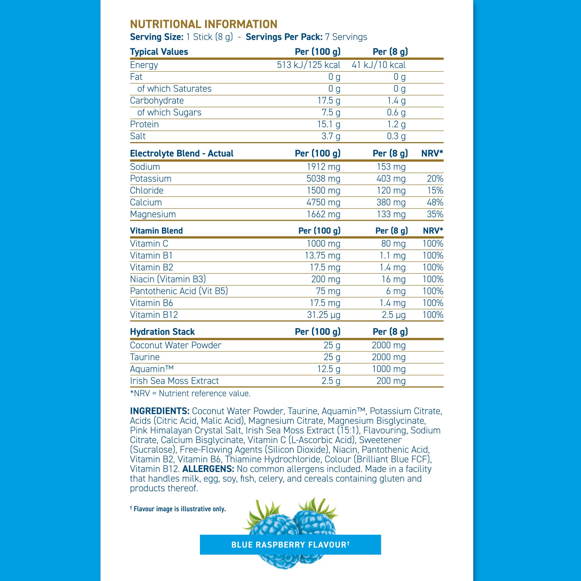 Applied Nutrition Hydration + Electrolyte & Vitamin Powder Sticks - British Brands