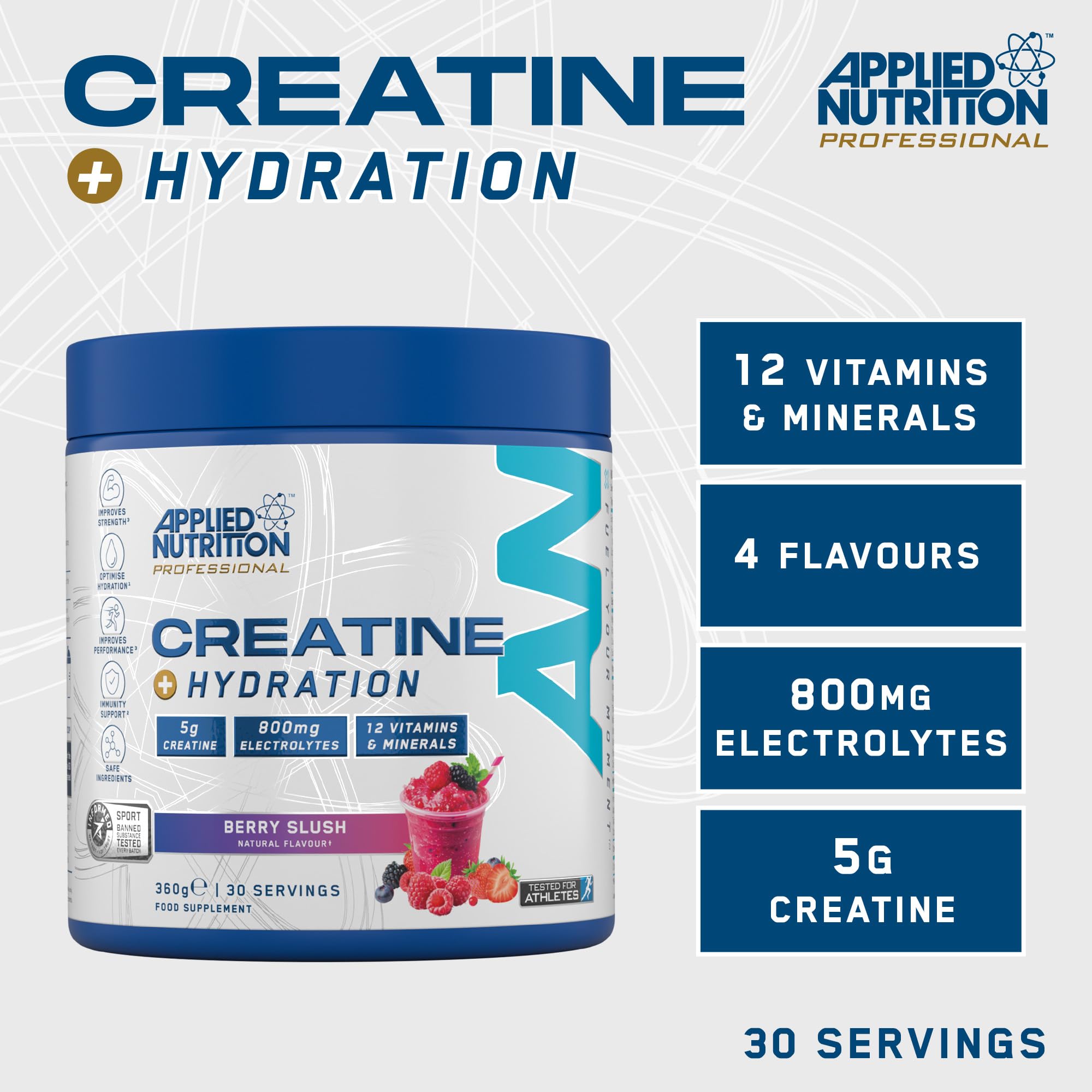 Applied Nutrition Creatine + Hydration - Recovery REC001