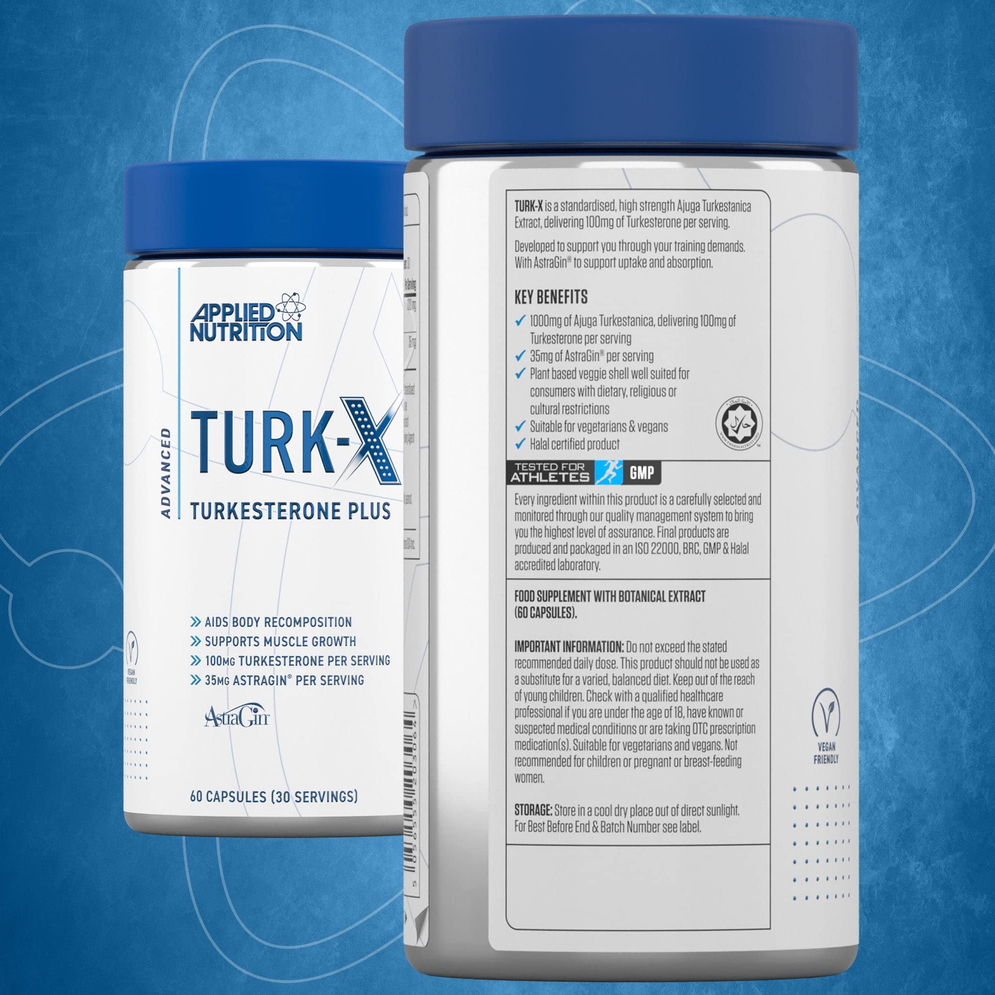 Applied Nutrition Turk X - 60 Caps - Testosterone Booster Capsules