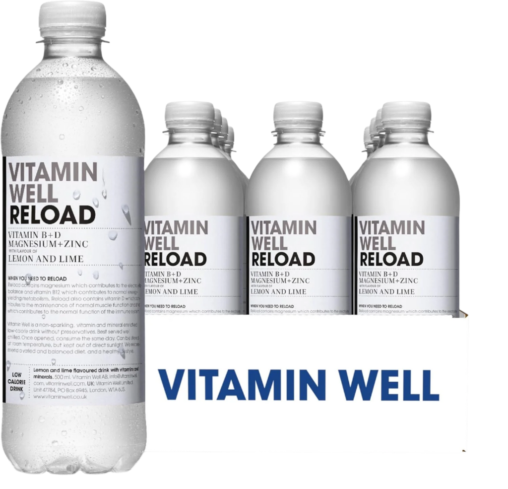 Vitamin Well Reload - 12x500ml / Lemon & Lime - Vitamin Ready-To-Drinks