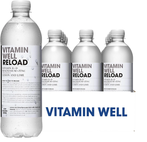 Vitamin Well Reload - 12x500ml / Lemon & Lime - Vitamin Ready-To-Drinks