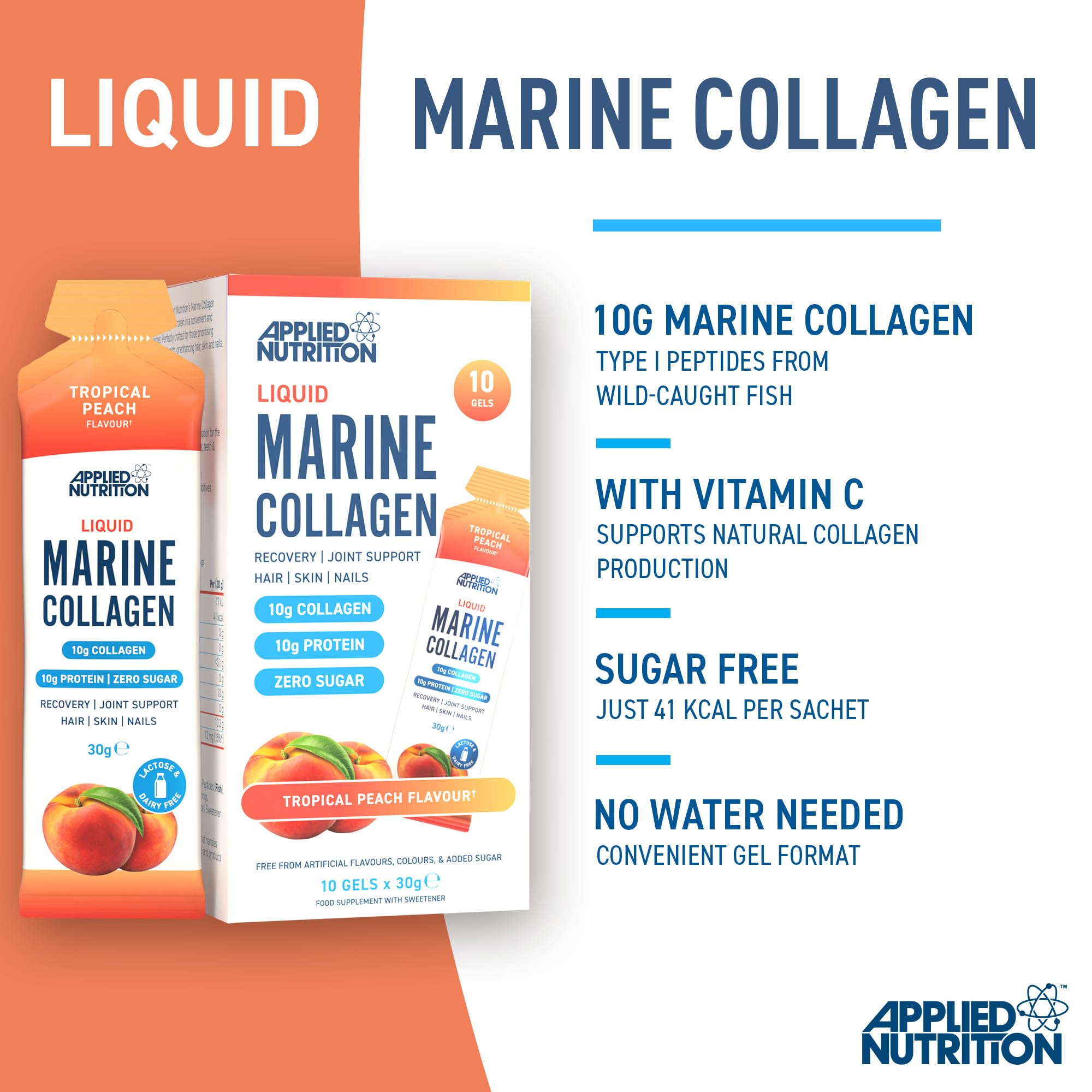 Applied Nutrition Marine Collagen Gels - Halal