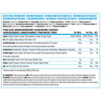 Applied Nutrition Iso-XP nutritional label with whey protein isolate and easy mixing info