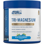 Blue raspberry nutrition tri-magnesium powder with magnesium bisglycinate for restful sleep