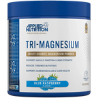 Blue raspberry nutrition tri-magnesium powder for restful sleep and muscle support